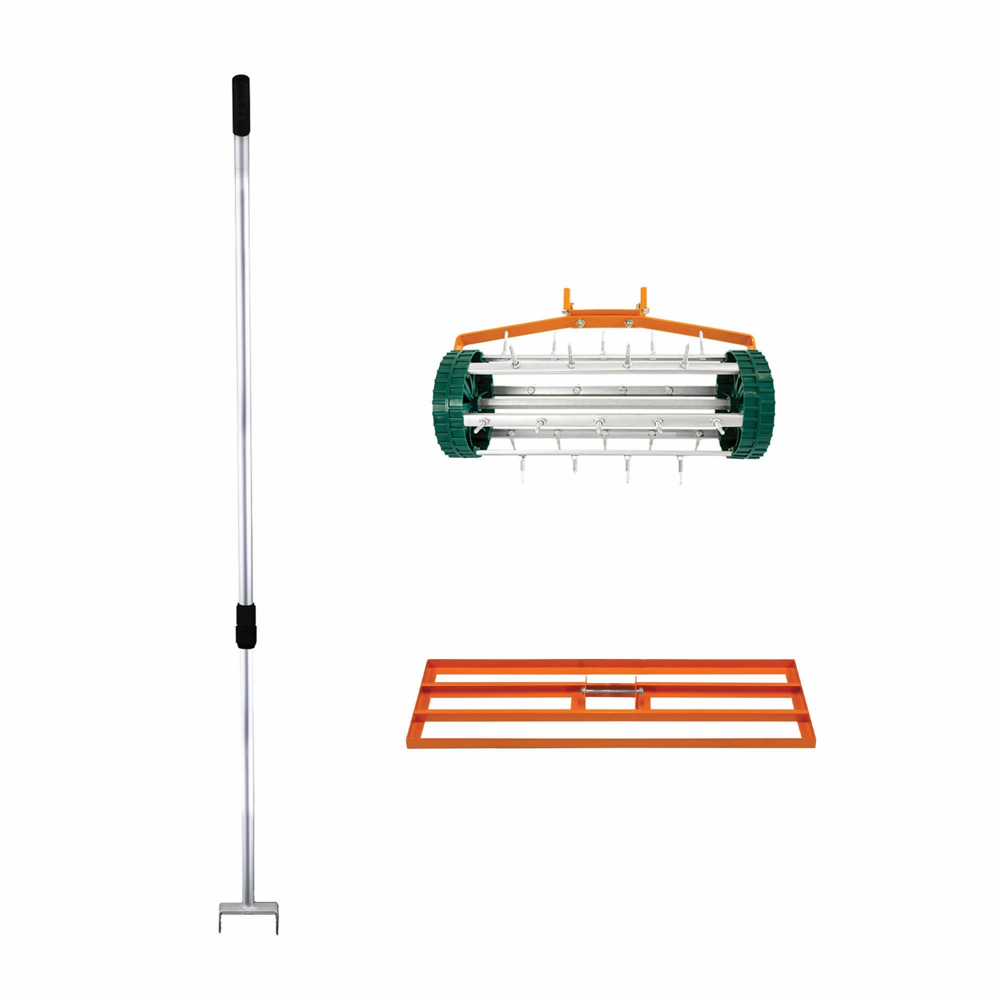 100cm Lawn Leveller & Aerator  Orange