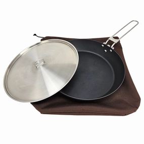10" Carbon Skillet COMBO professional grade outdoor cooking tools