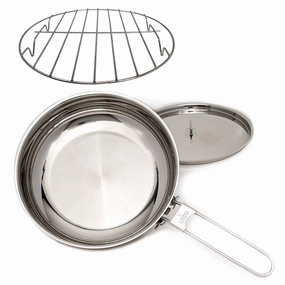 10" Skillet & Broiler Rack Combo professional grade outdoor cooking tools