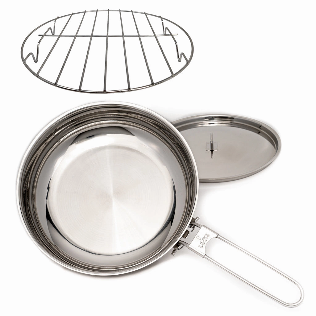 10" Skillet & Broiler Rack Combo professional grade outdoor cooking tools