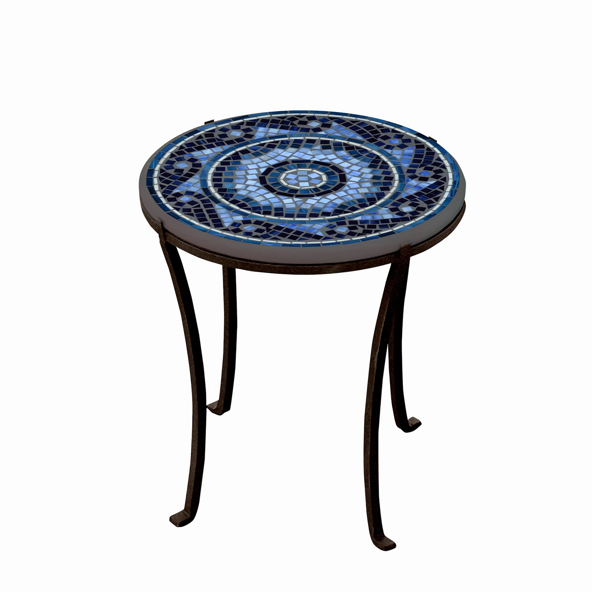 18" Mosaic Stone Top Chaise Table