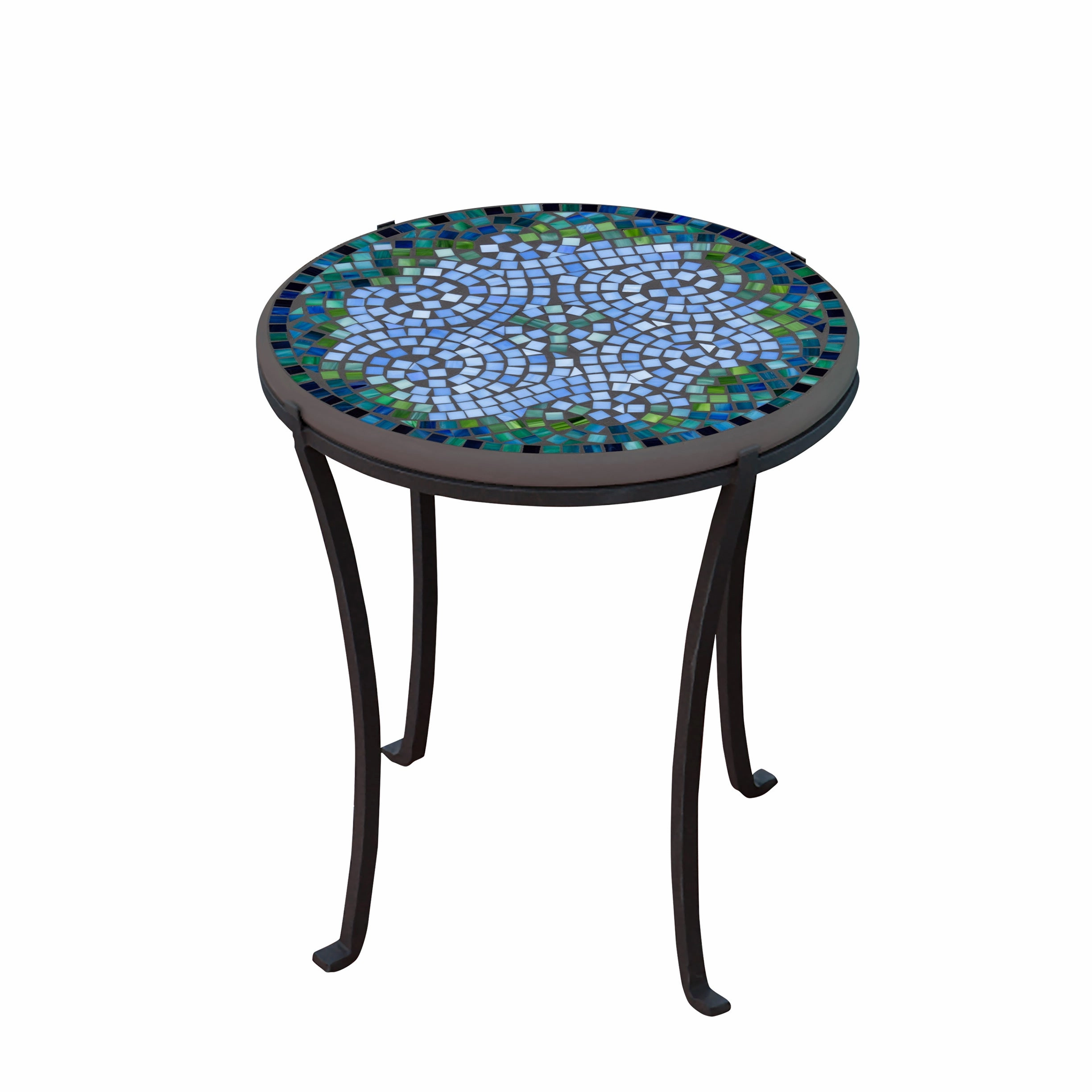 18" Mosaic Stone Top Chaise Table