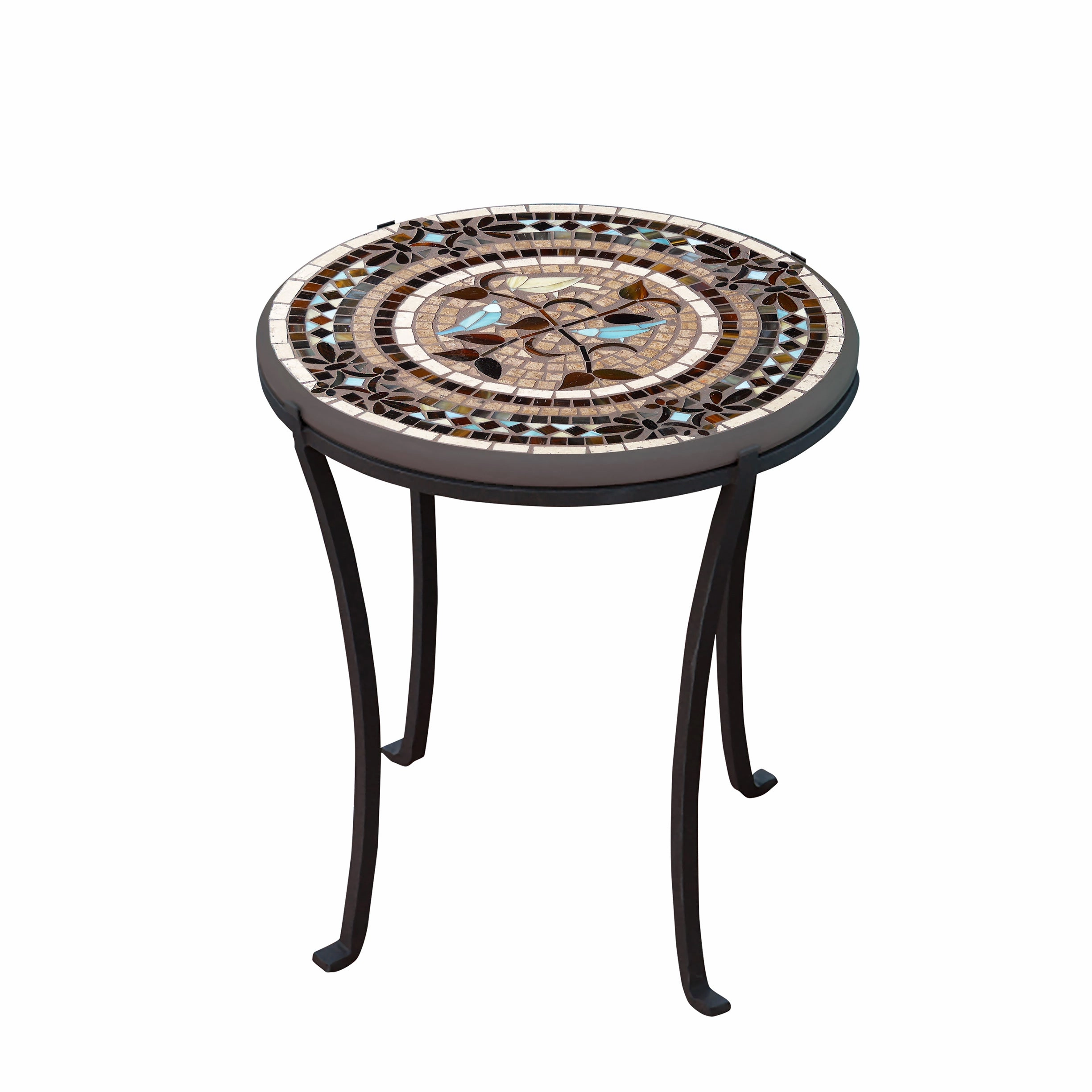 18" Mosaic Stone Top Chaise Table