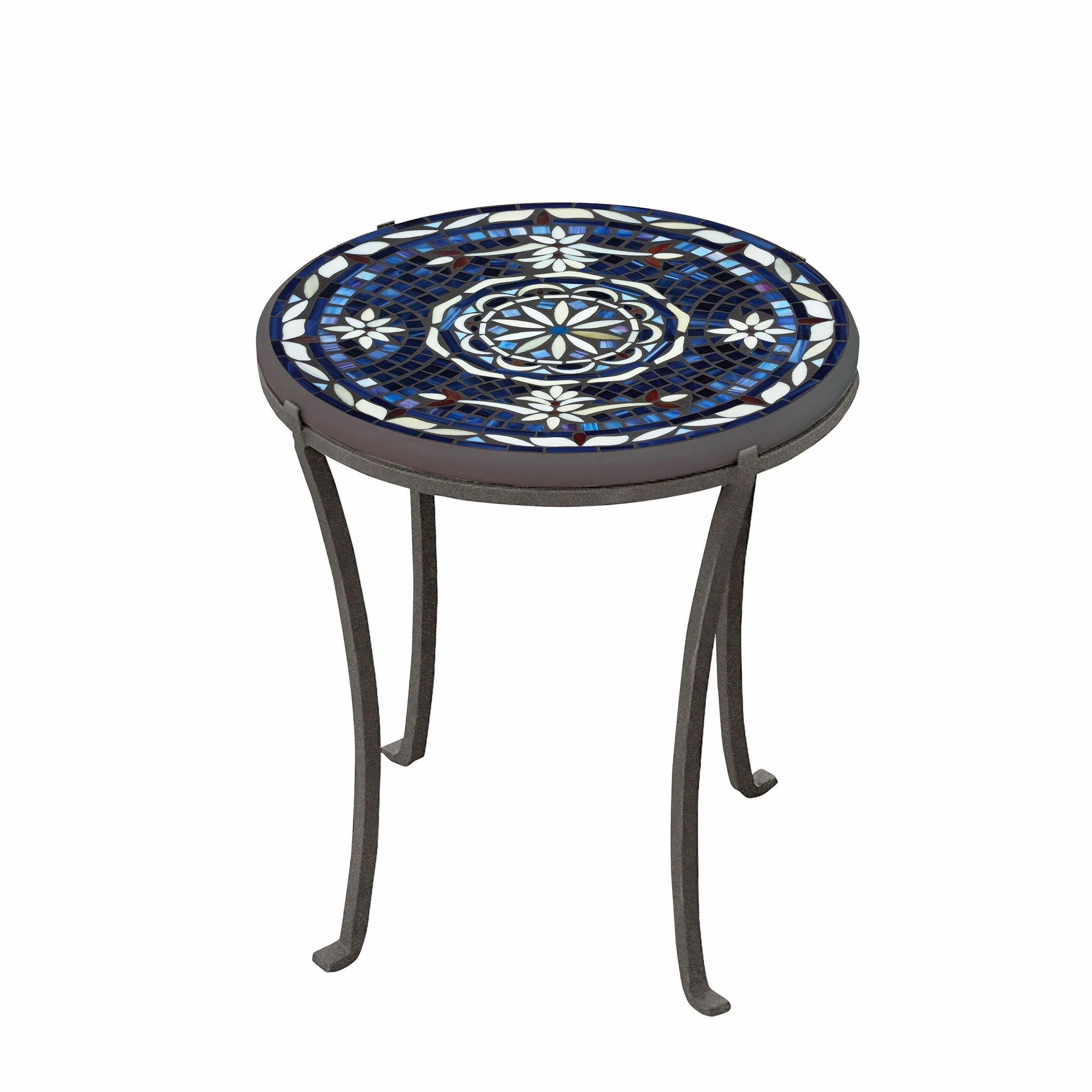 18" Mosaic Stone Top Chaise Table