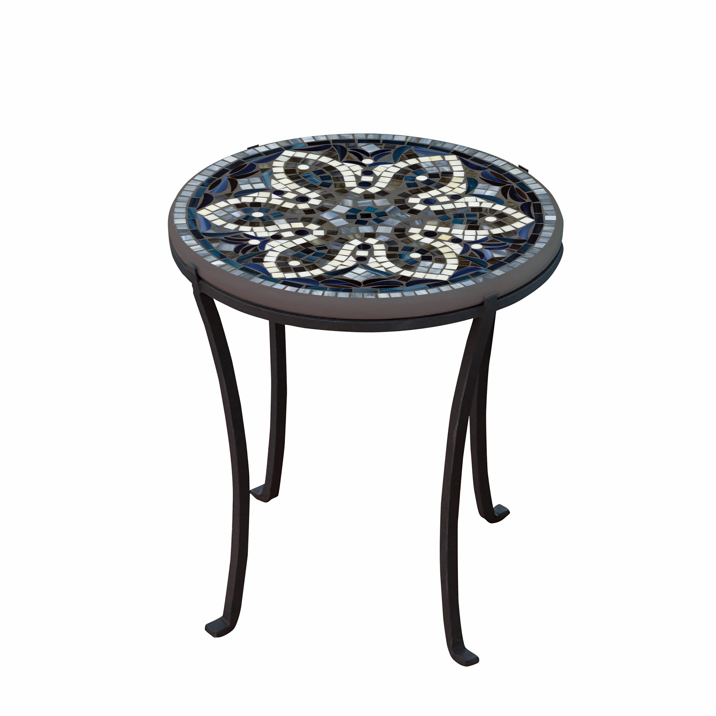 18" Mosaic Stone Top Chaise Table