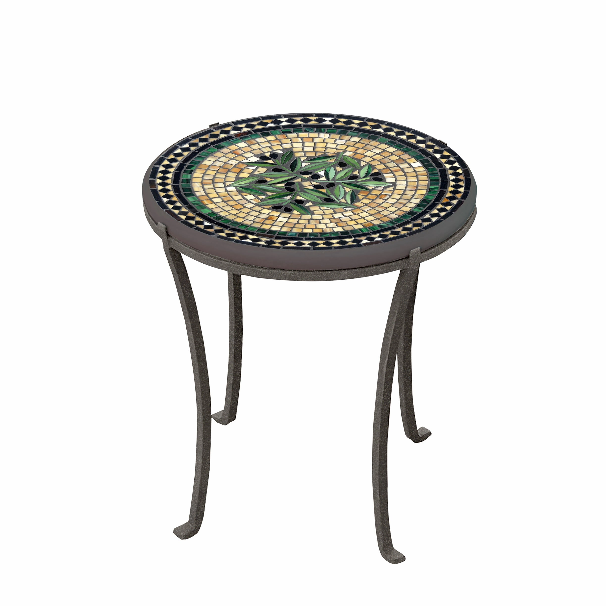 18" Mosaic Stone Top Chaise Table