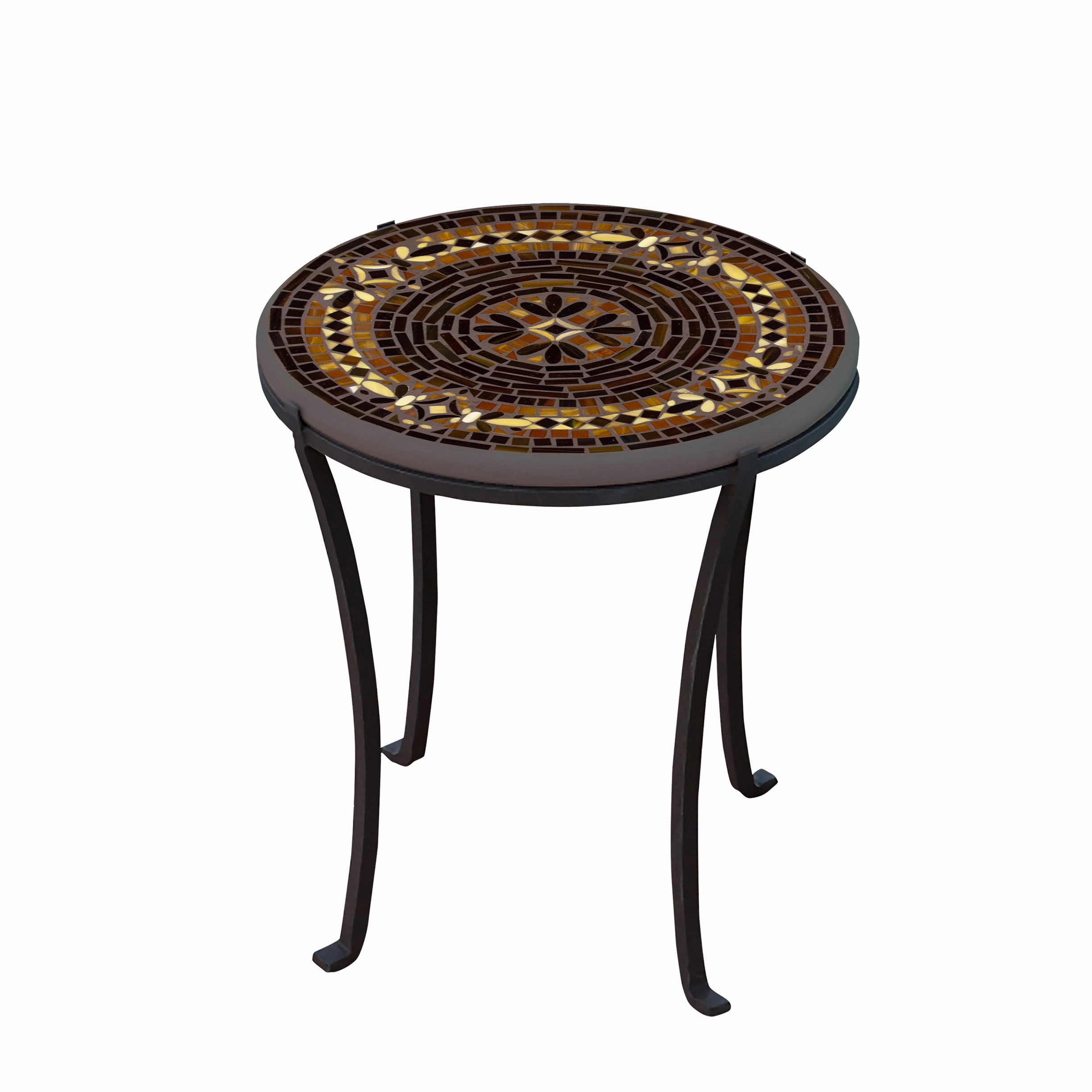 18" Mosaic Stone Top Chaise Table