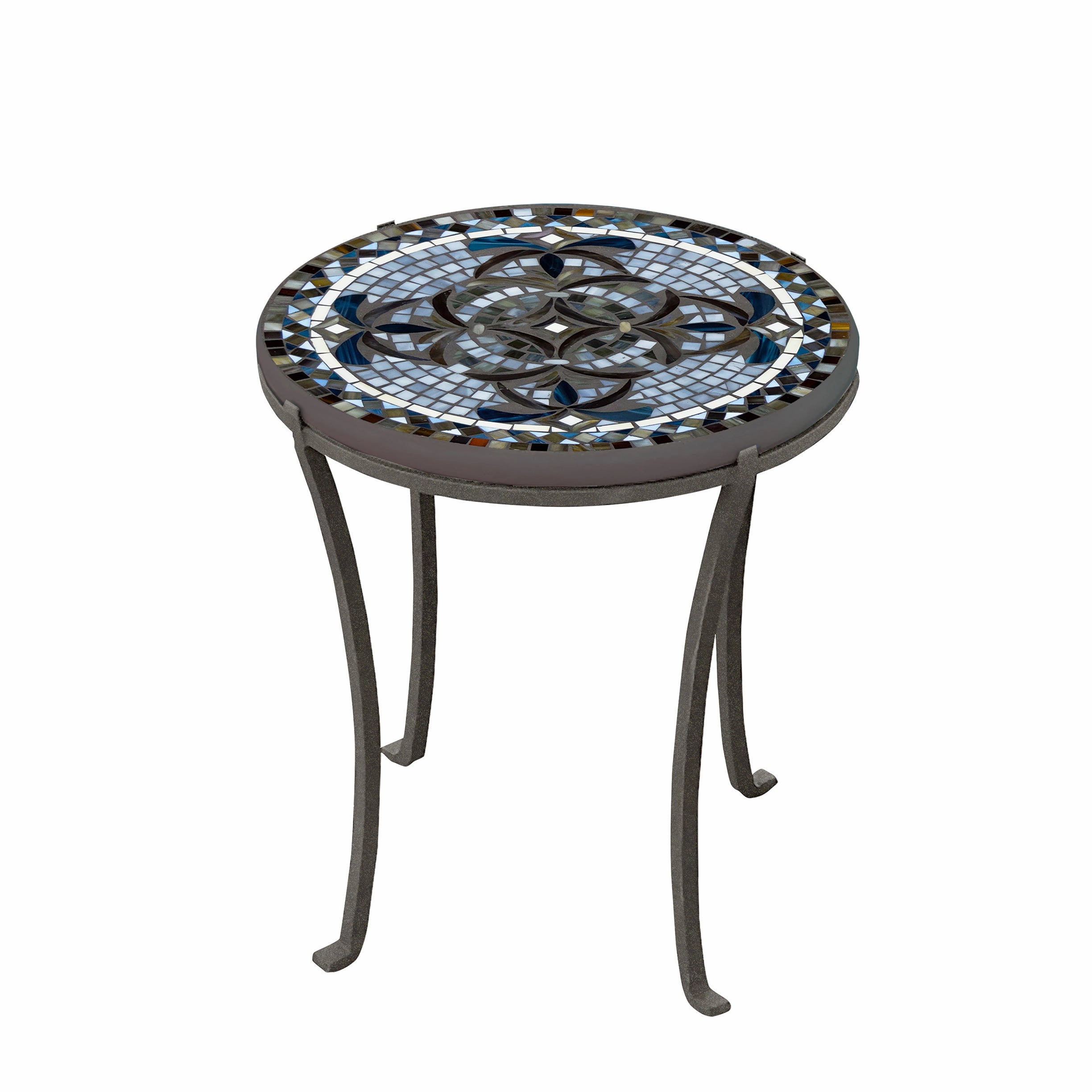 18" Mosaic Stone Top Chaise Table