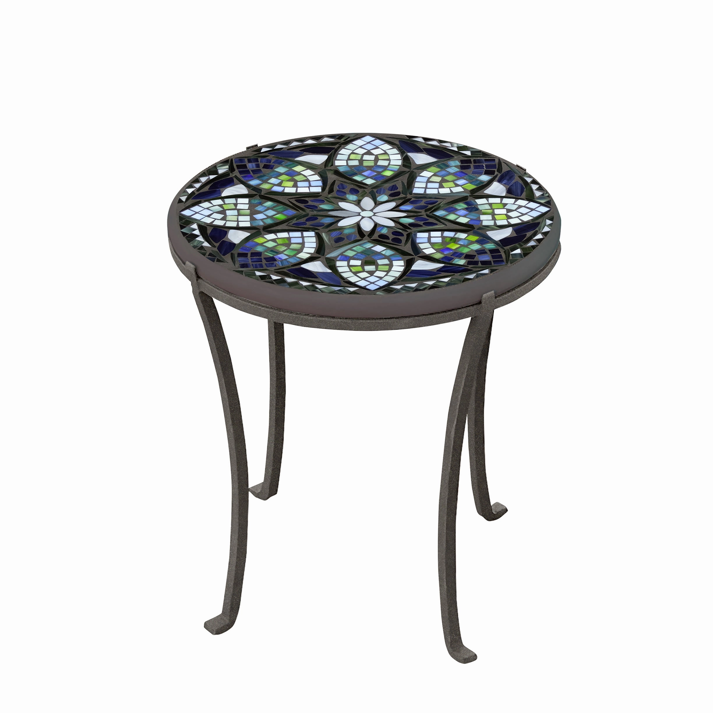 18" Mosaic Stone Top Chaise Table