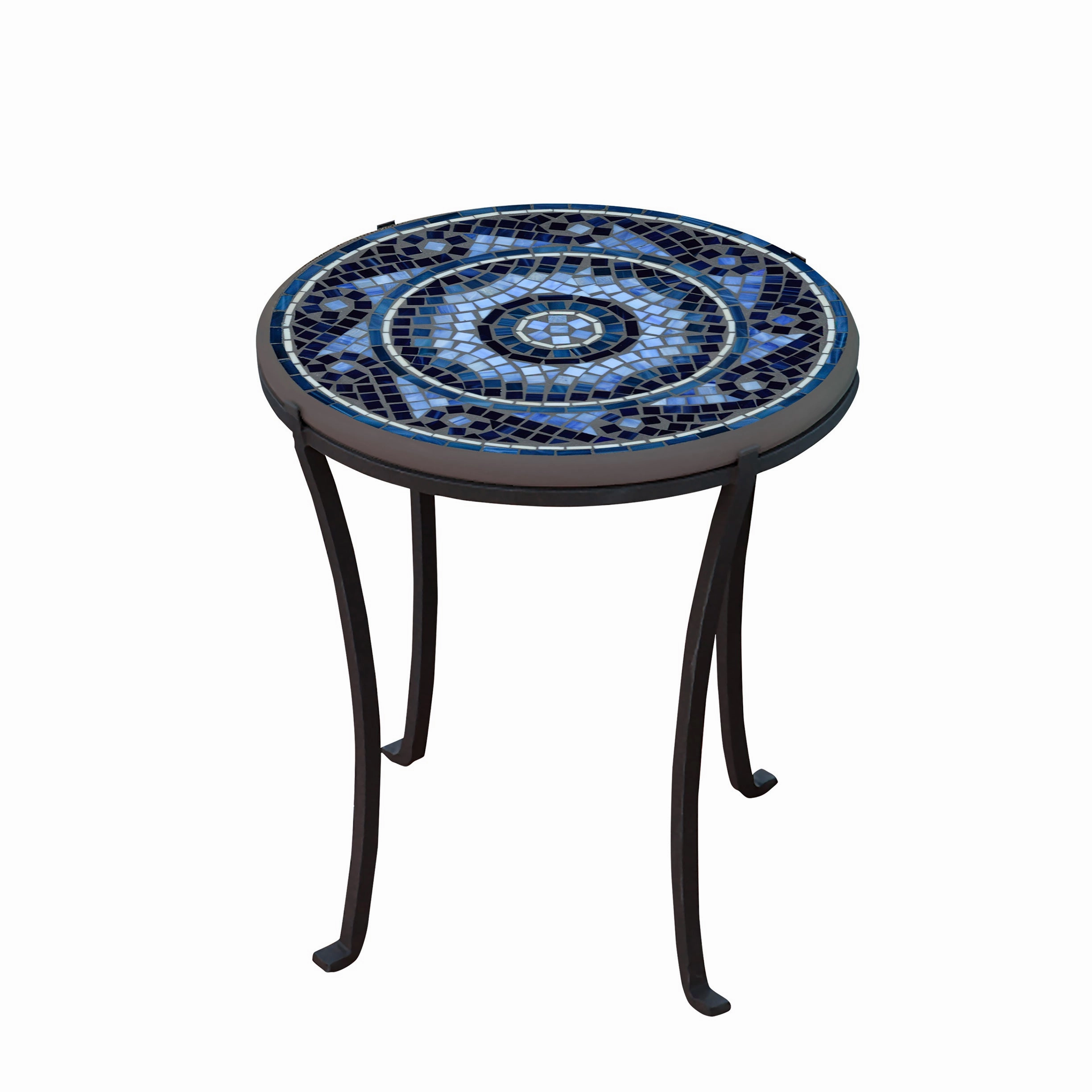 18" Mosaic Stone Top Chaise Table