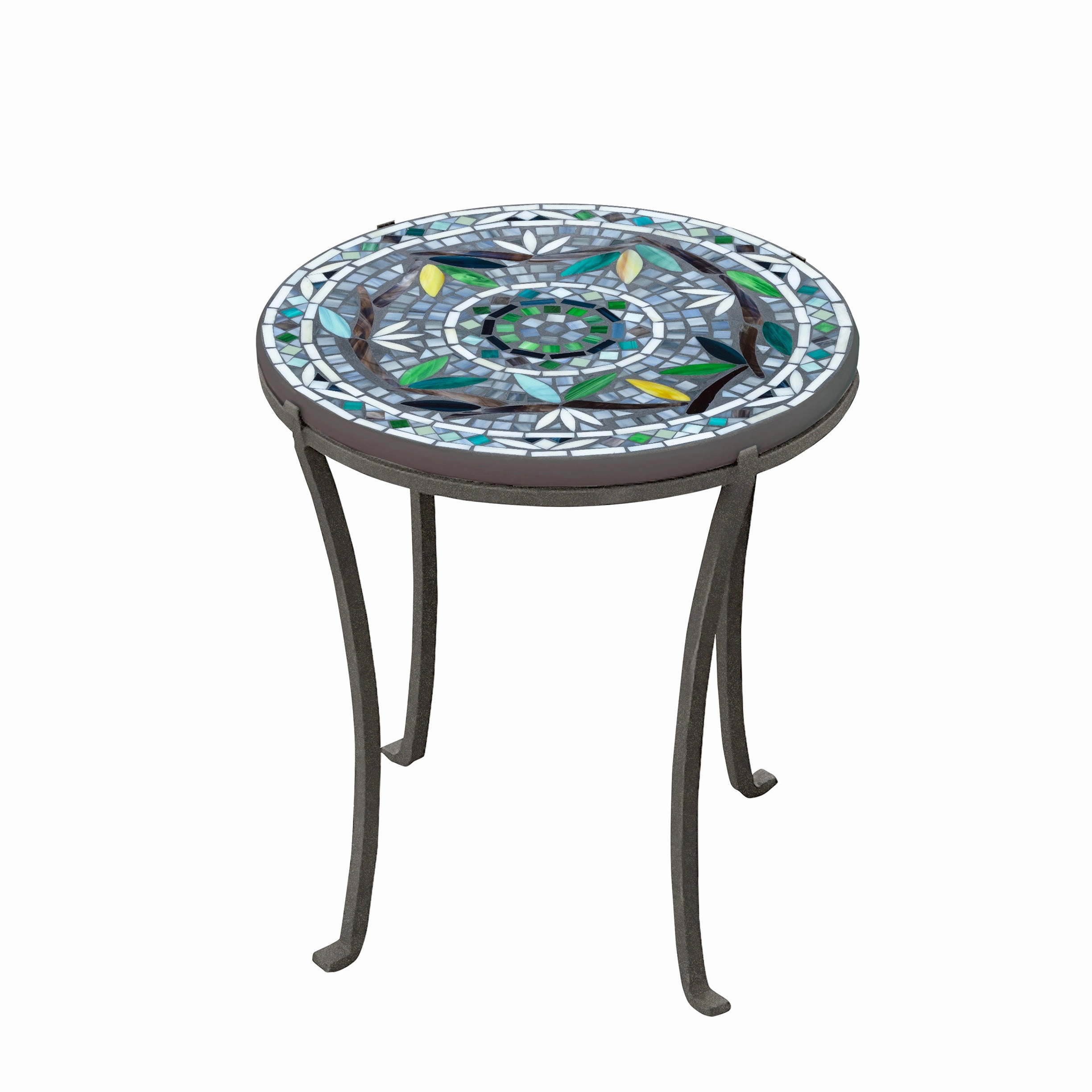 18" Mosaic Stone Top Chaise Table