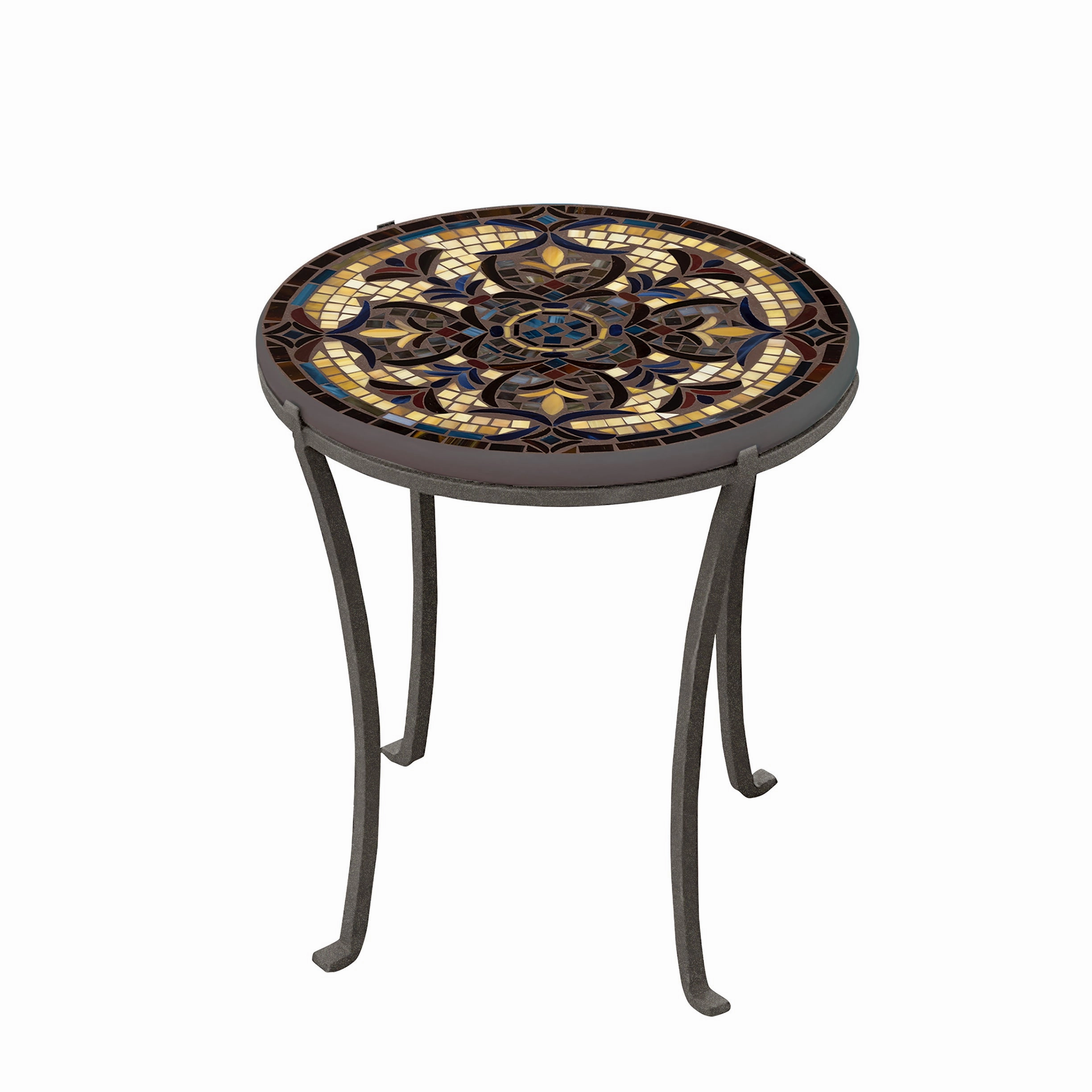 18" Mosaic Stone Top Chaise Table