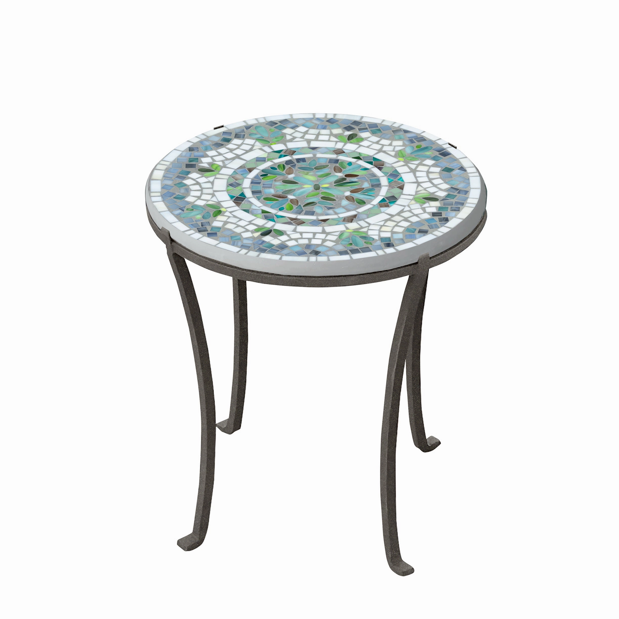 18" Mosaic Stone Top Chaise Table
