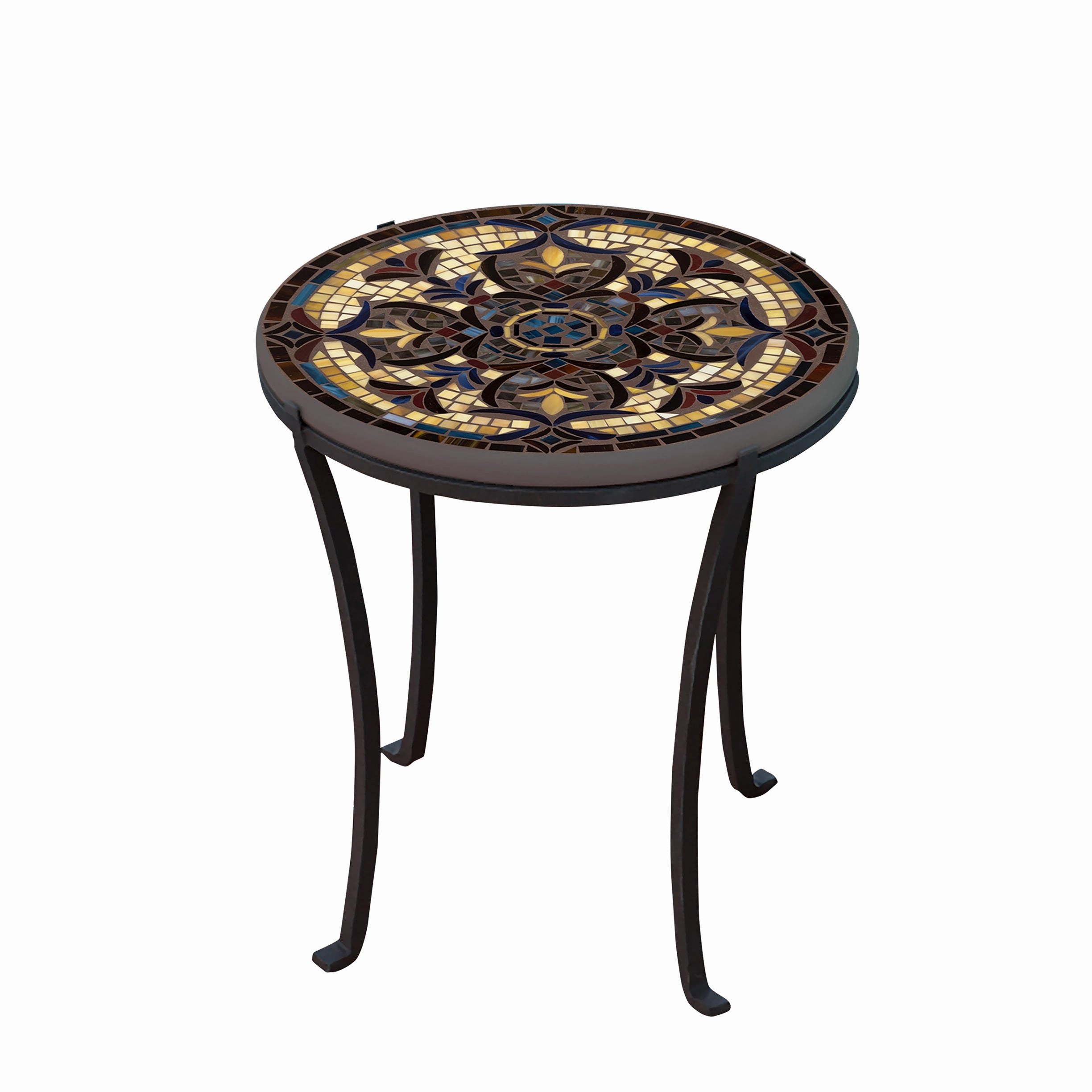 18" Mosaic Stone Top Chaise Table