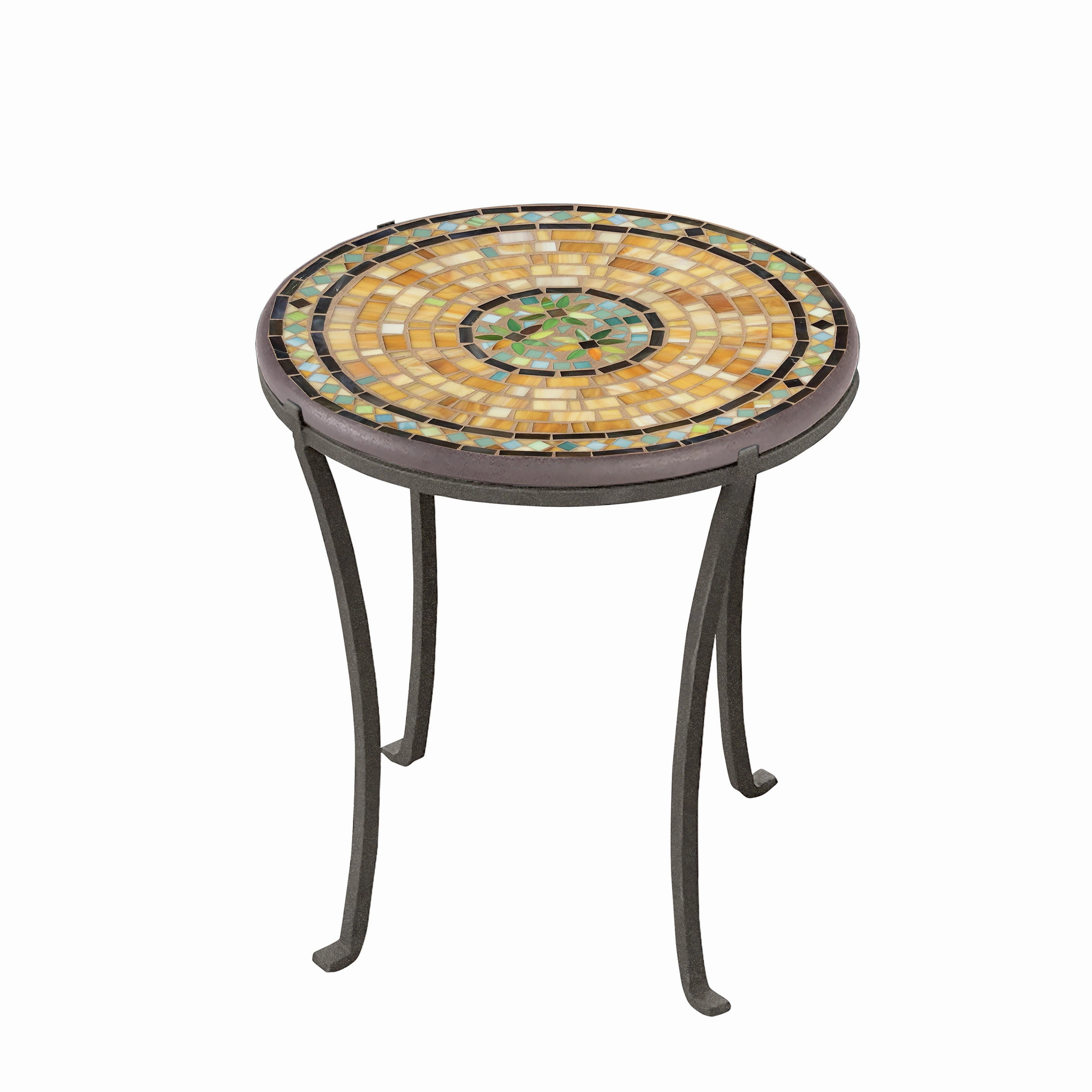 18" Mosaic Stone Top Chaise Table