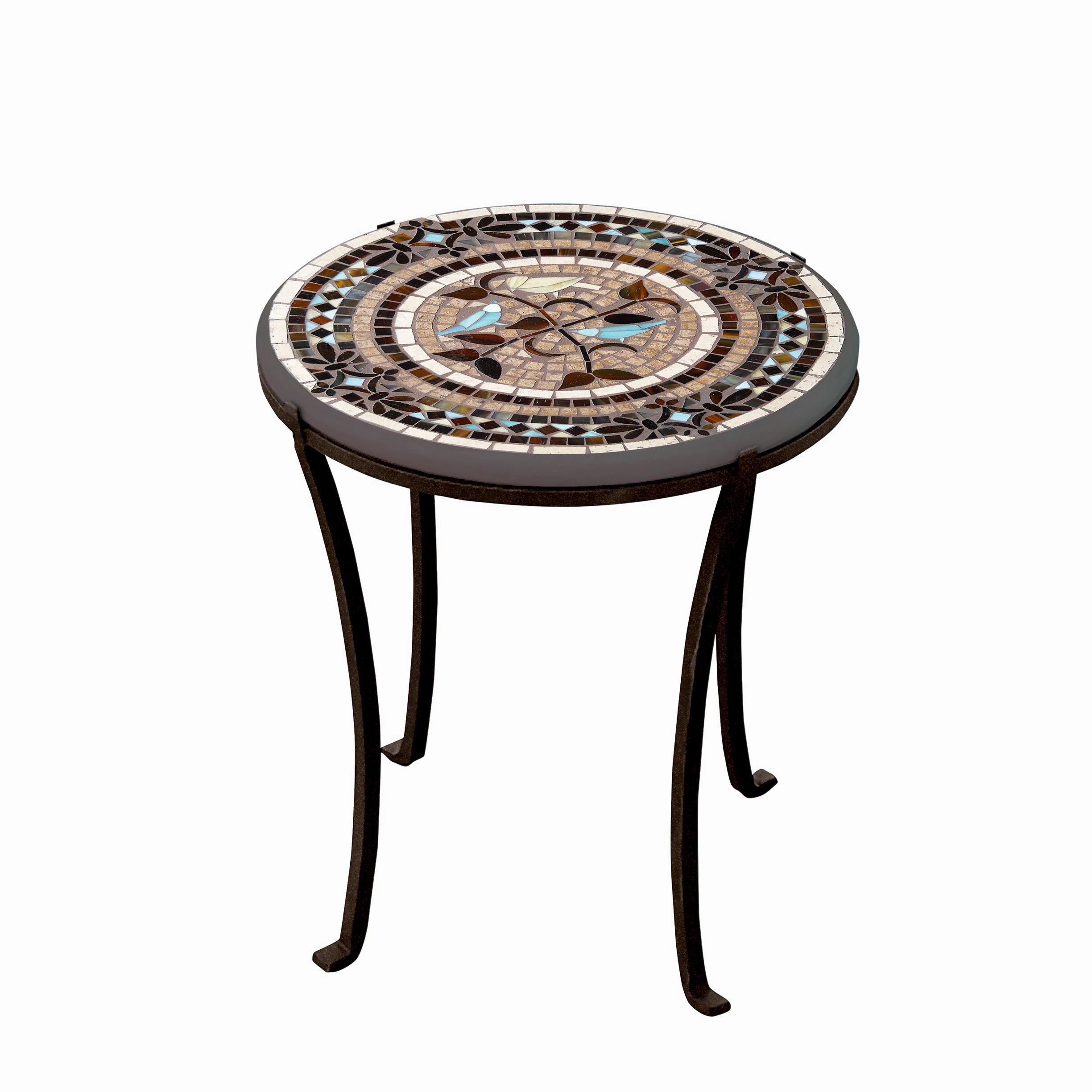 18" Mosaic Stone Top Chaise Table