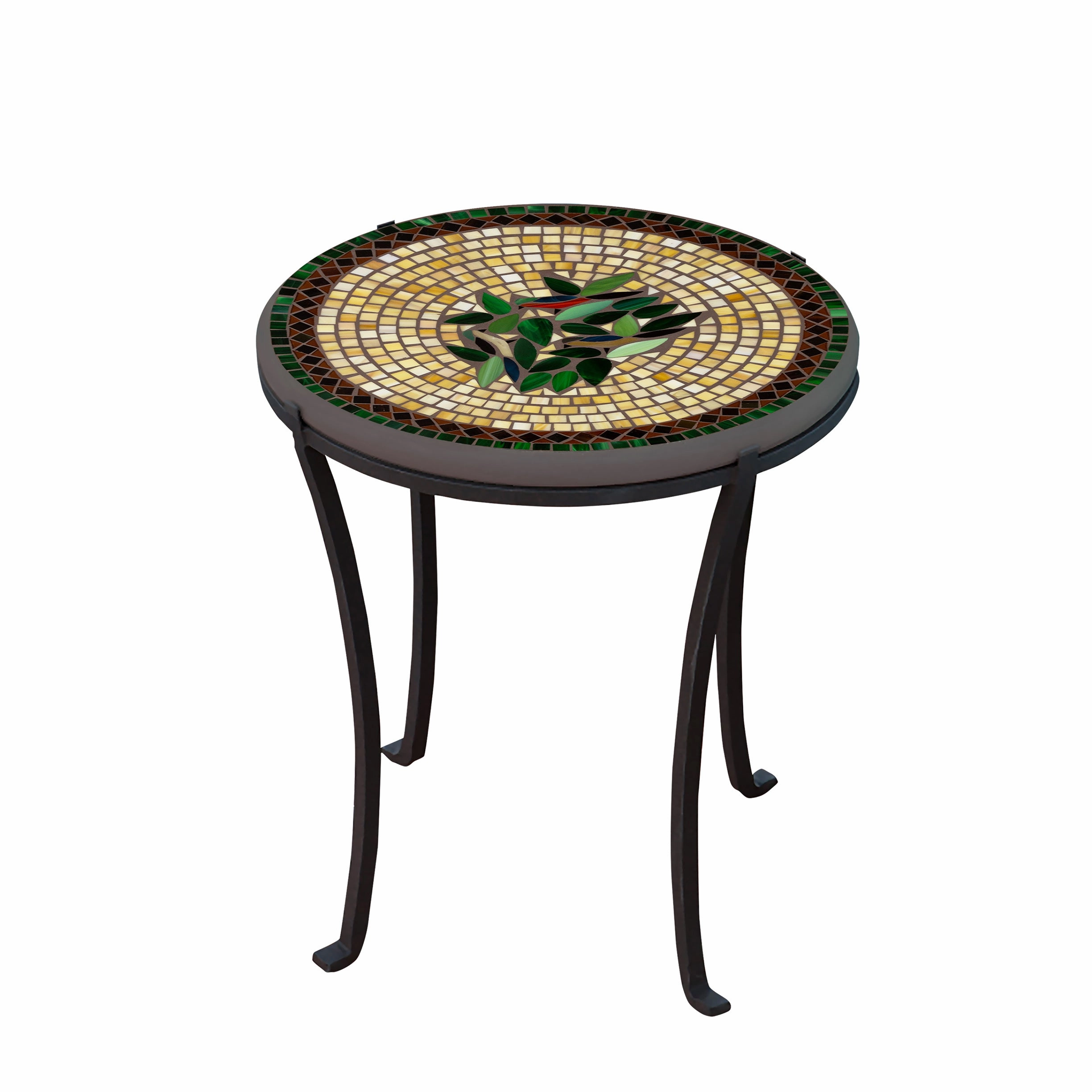 18" Mosaic Stone Top Chaise Table