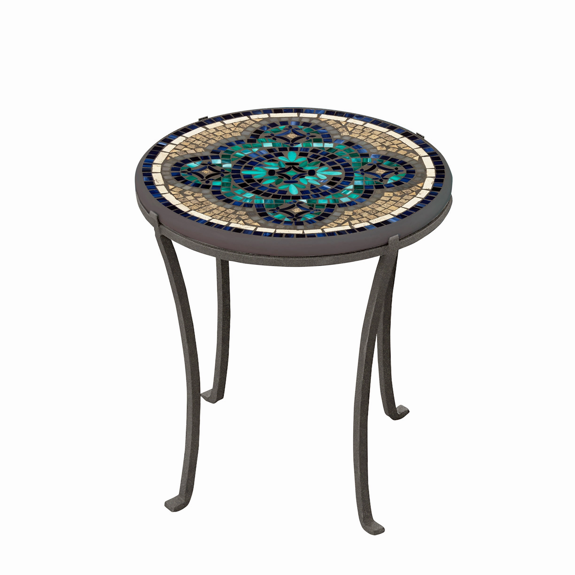 18" Mosaic Stone Top Chaise Table