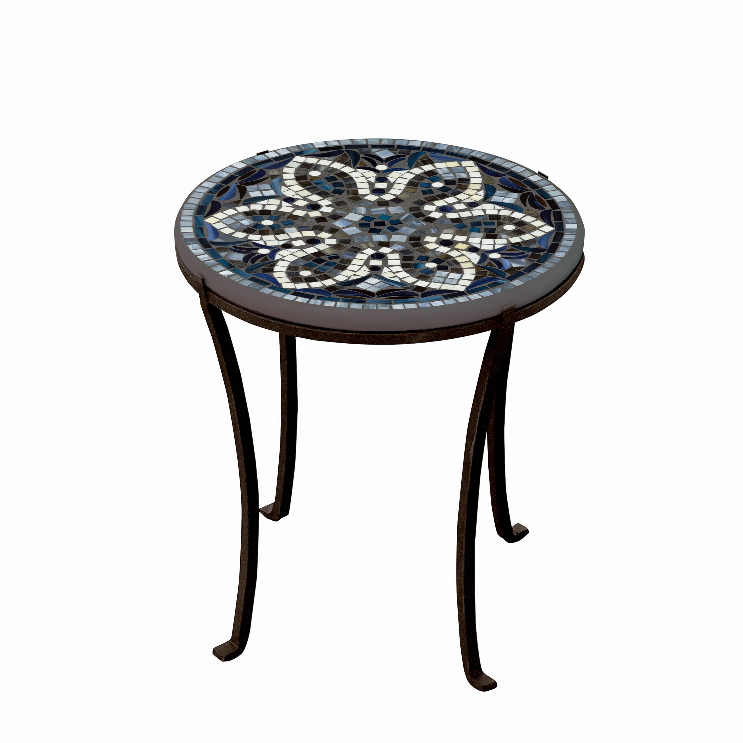 18" Mosaic Stone Top Chaise Table