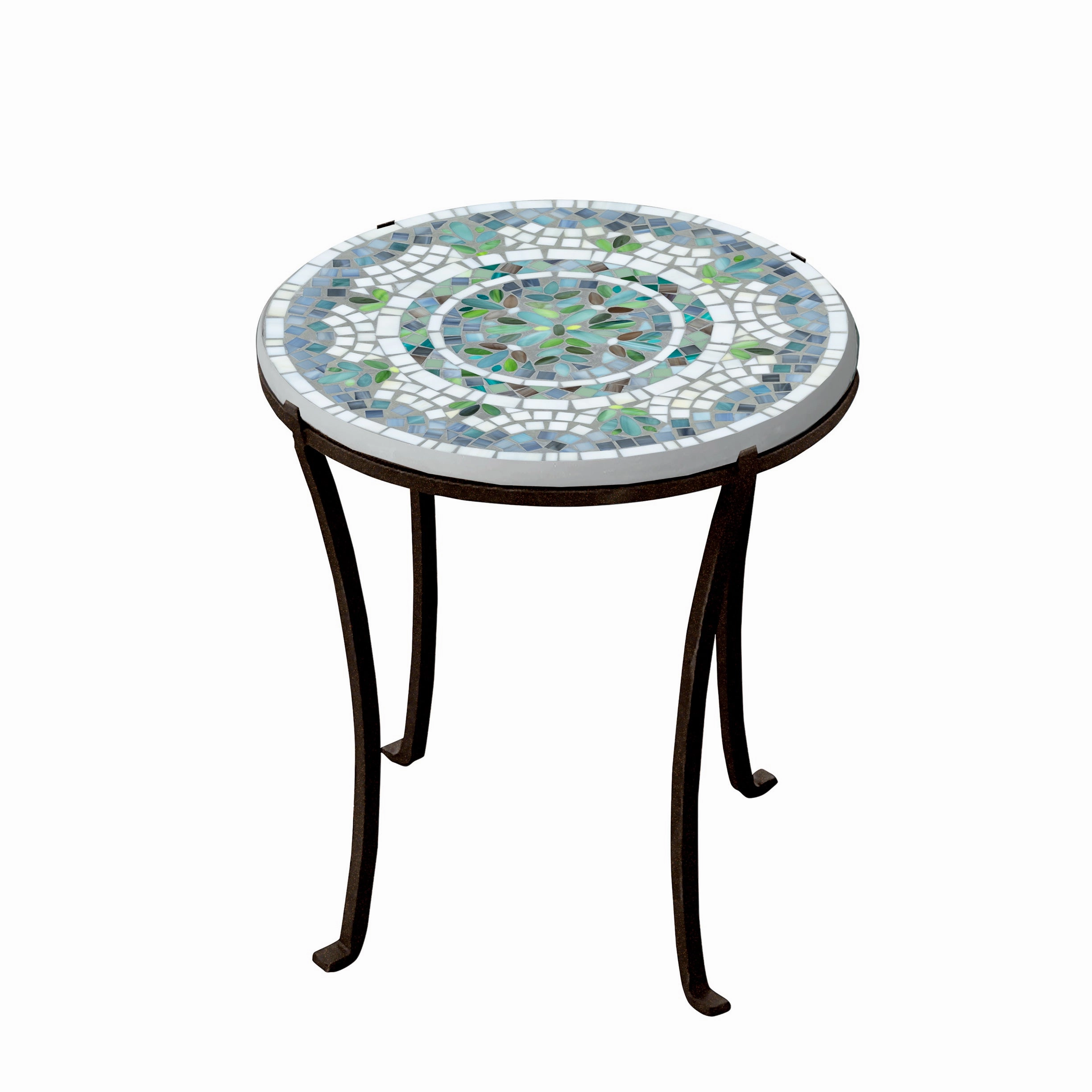 18" Mosaic Stone Top Chaise Table