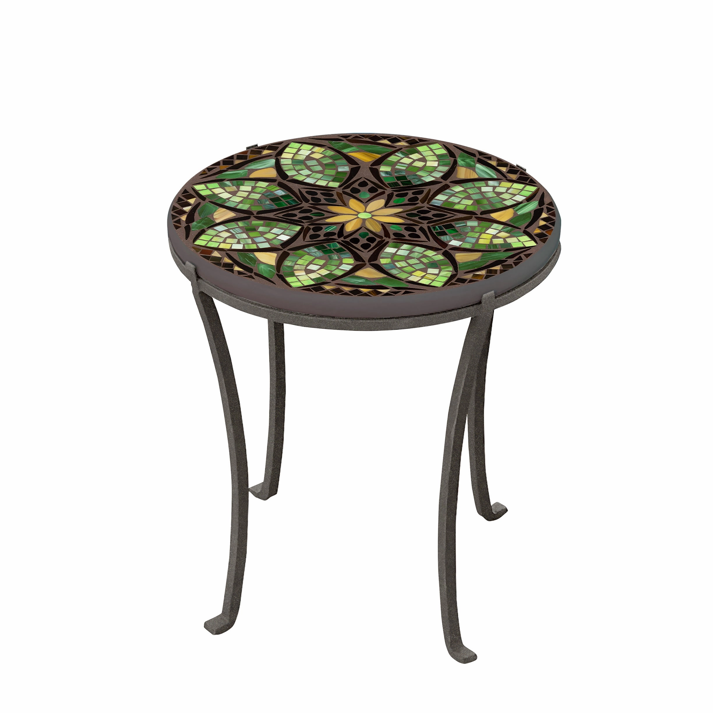 18" Mosaic Stone Top Chaise Table