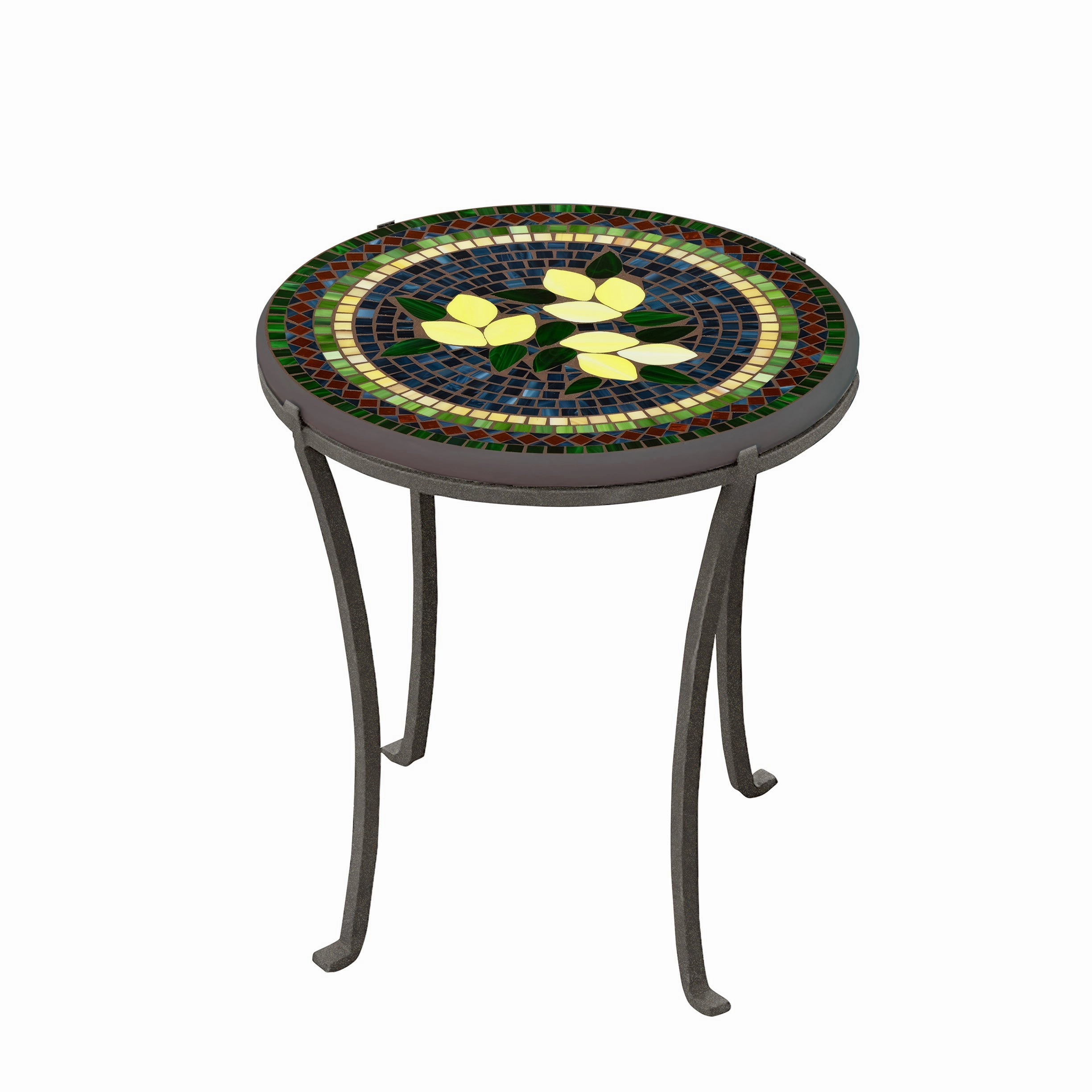 18" Mosaic Stone Top Chaise Table