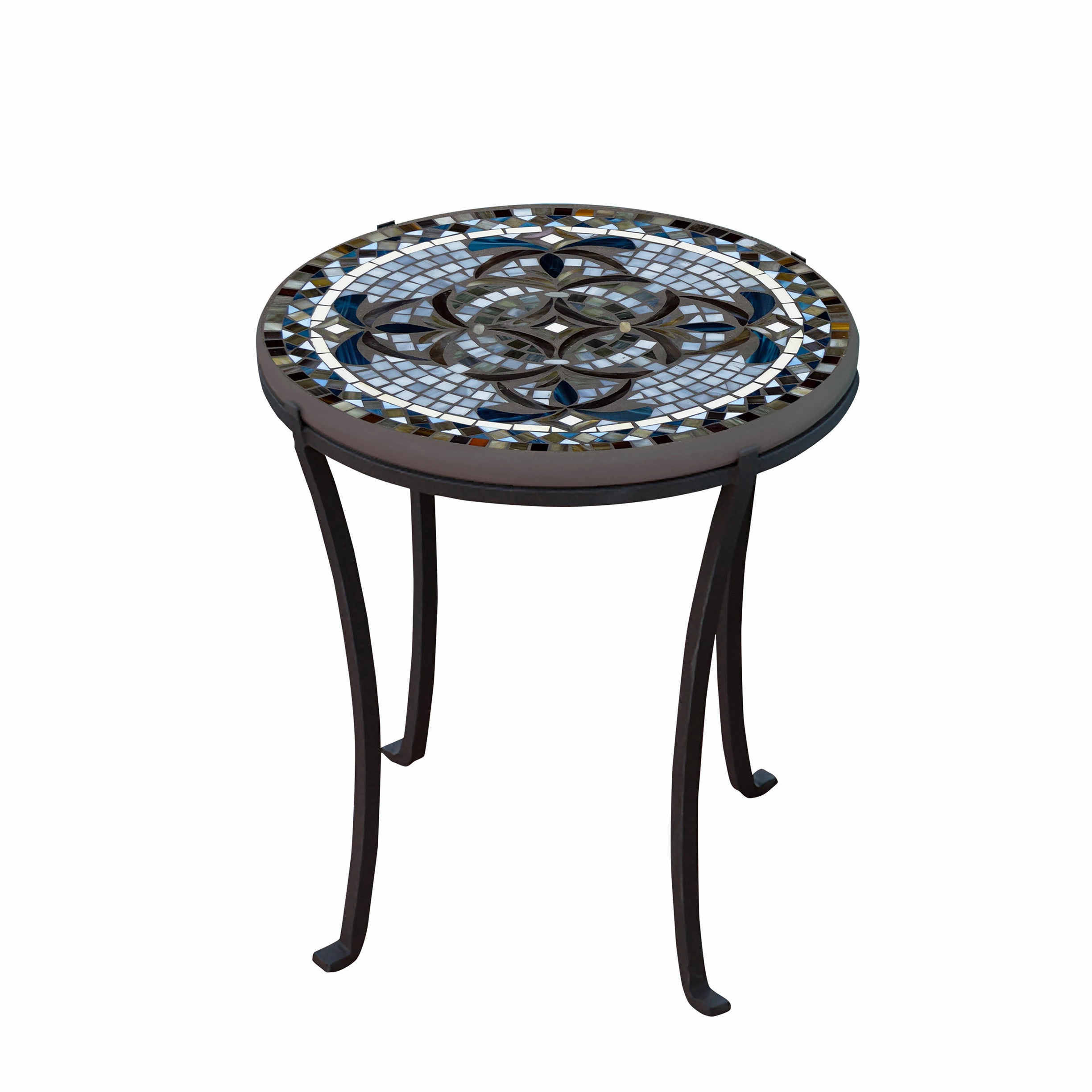 18" Mosaic Stone Top Chaise Table