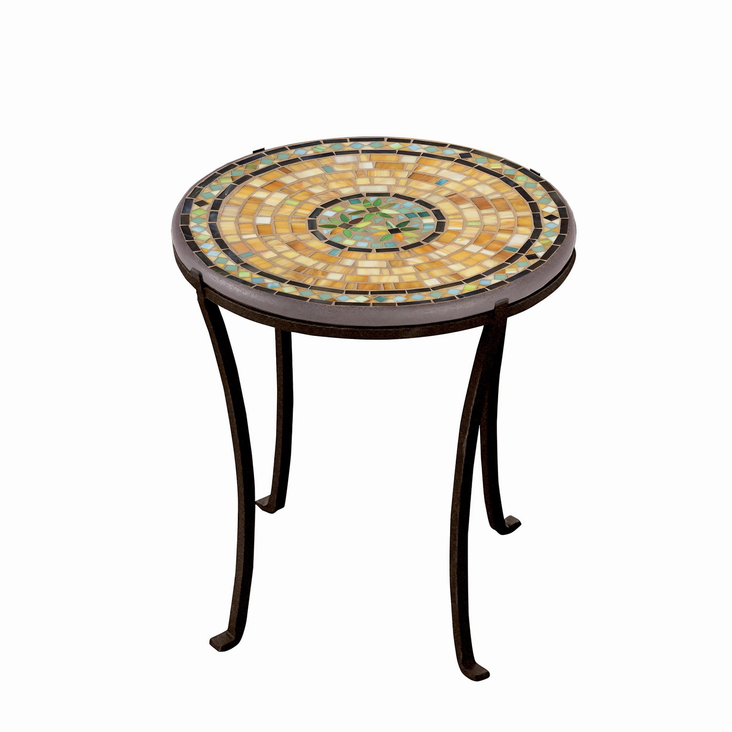 18" Mosaic Stone Top Chaise Table