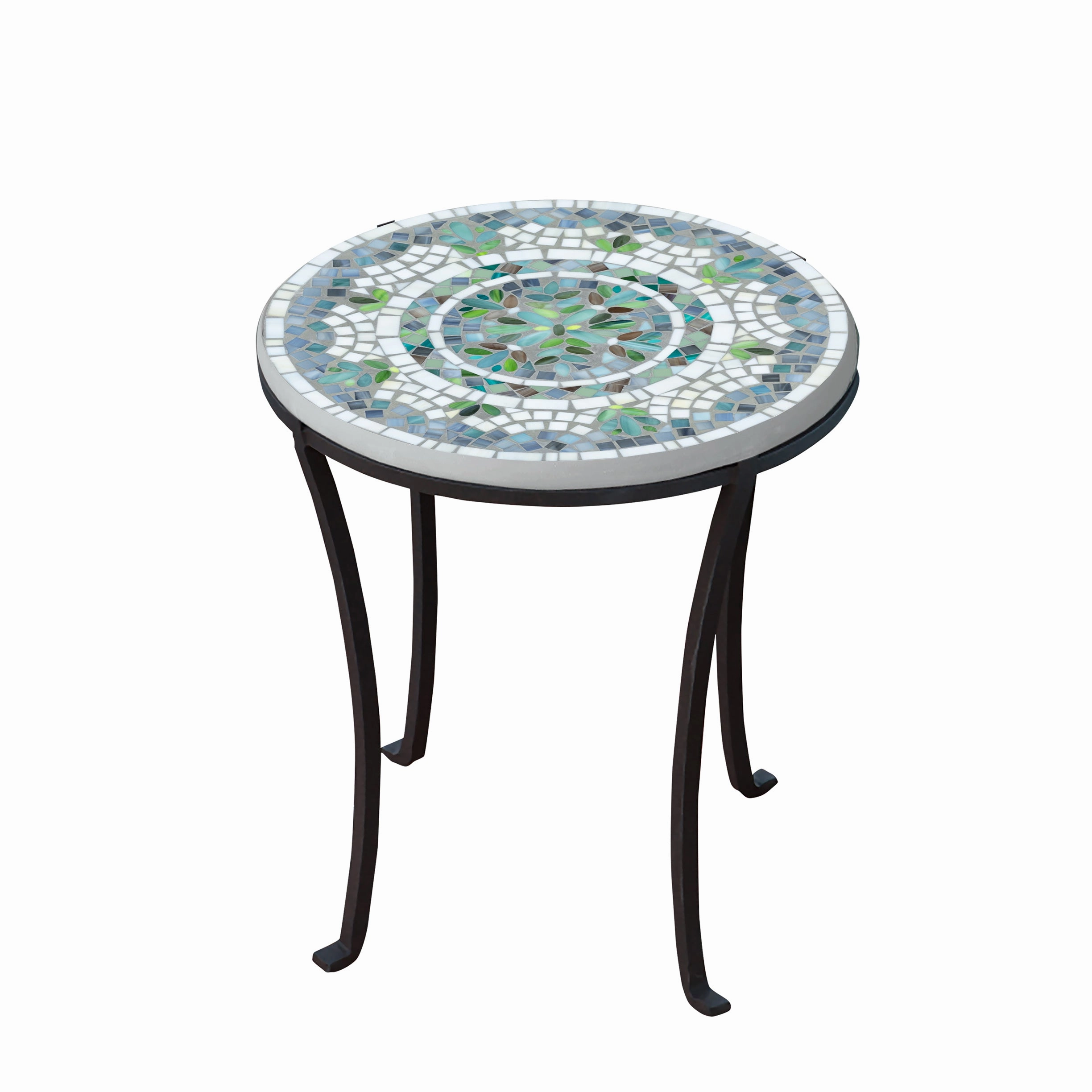 18" Mosaic Stone Top Chaise Table