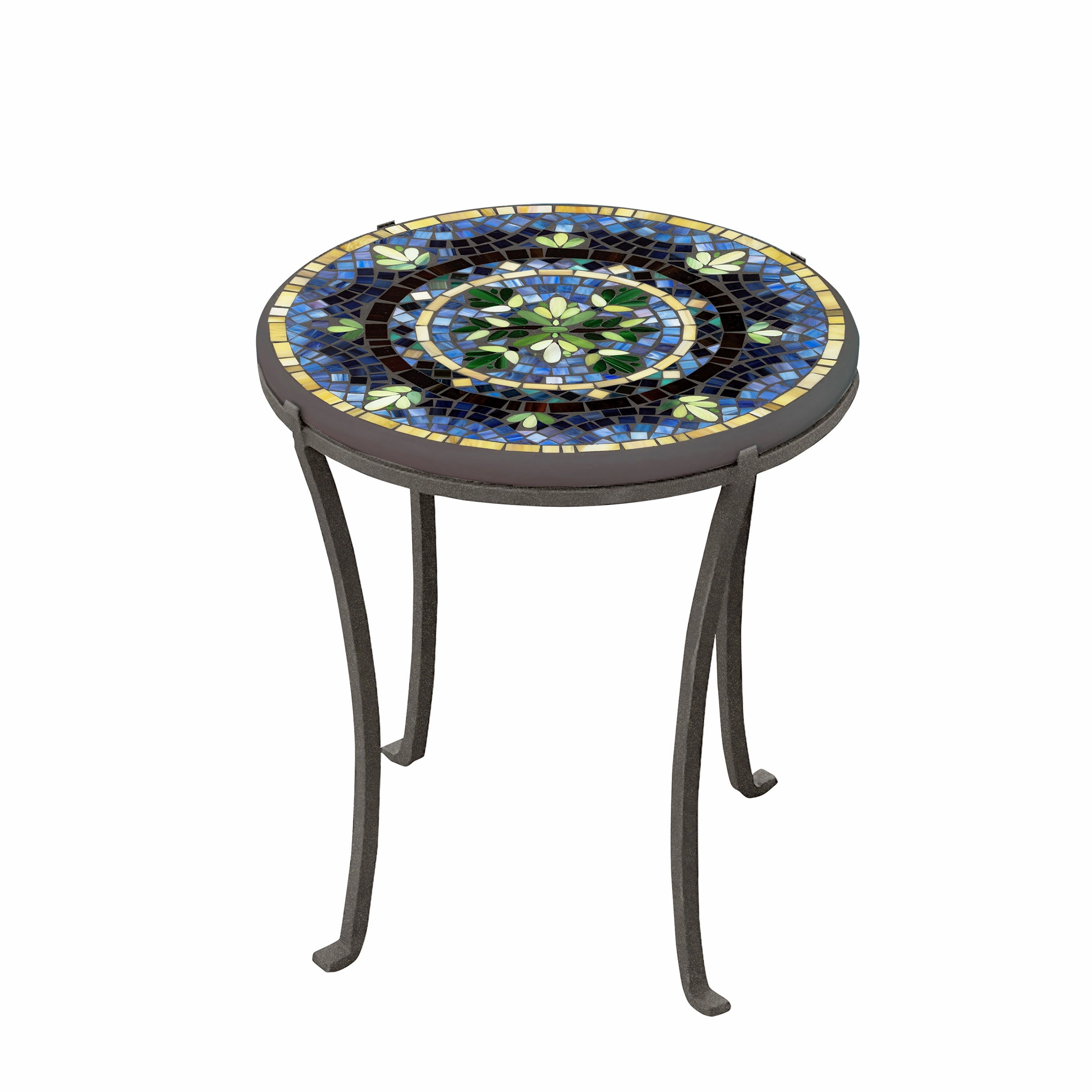 18" Mosaic Stone Top Chaise Table