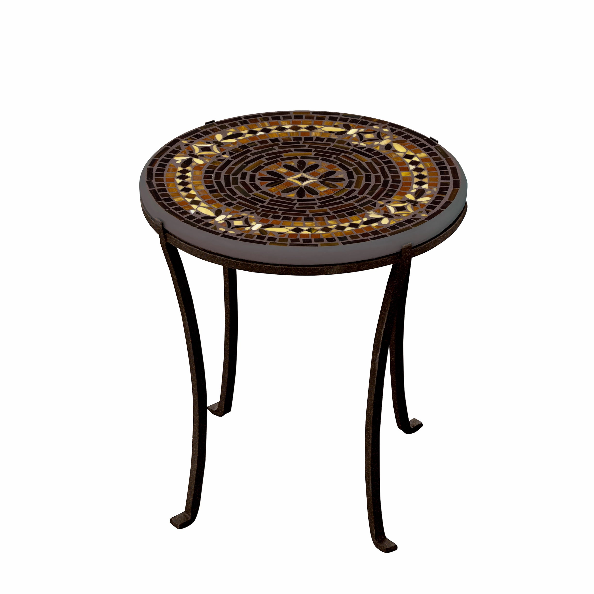18" Mosaic Stone Top Chaise Table