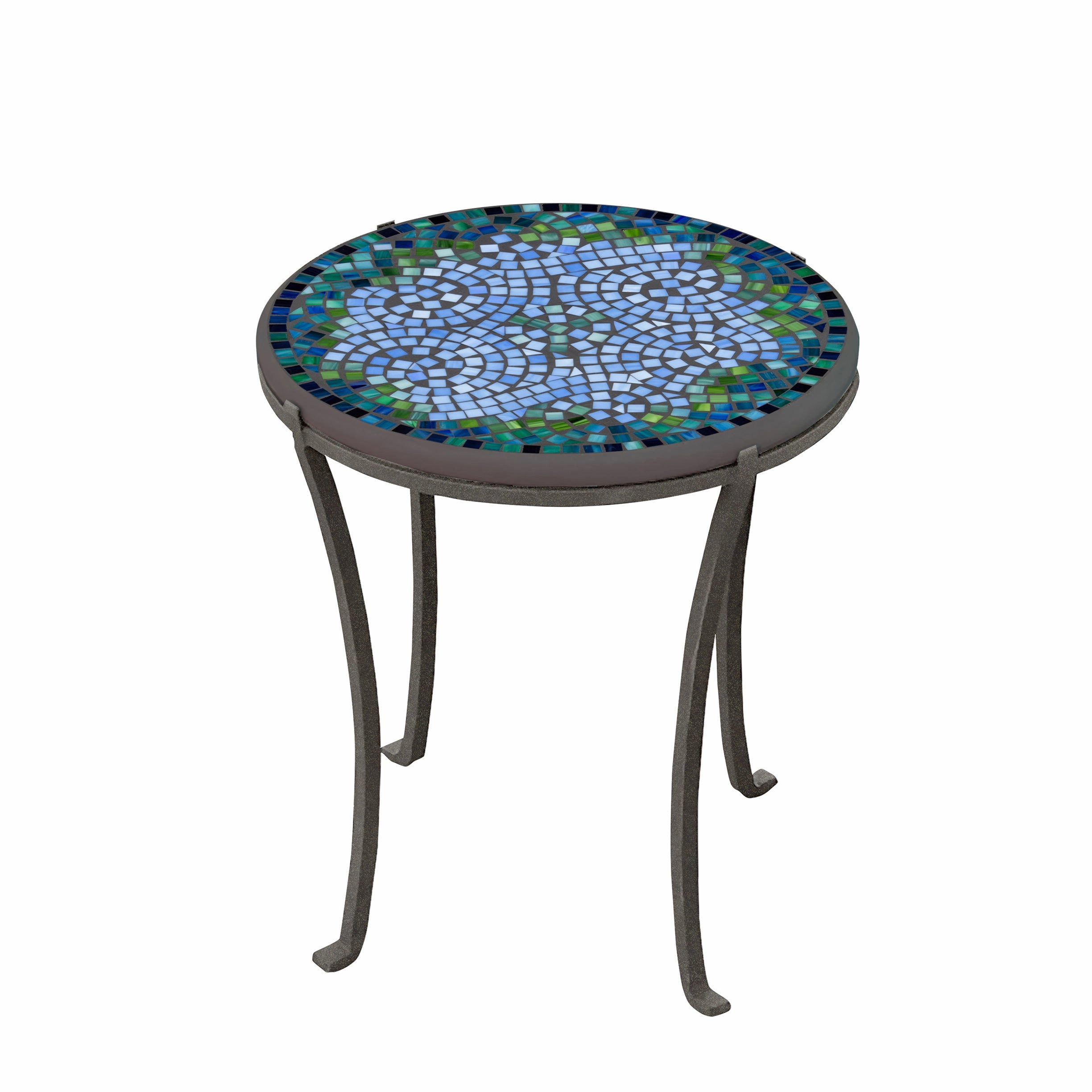18" Mosaic Stone Top Chaise Table