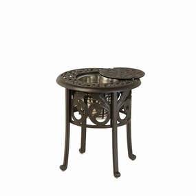 20" Round Chateau Ice Bucket Tableoutdoor coffee table for patio or lounge