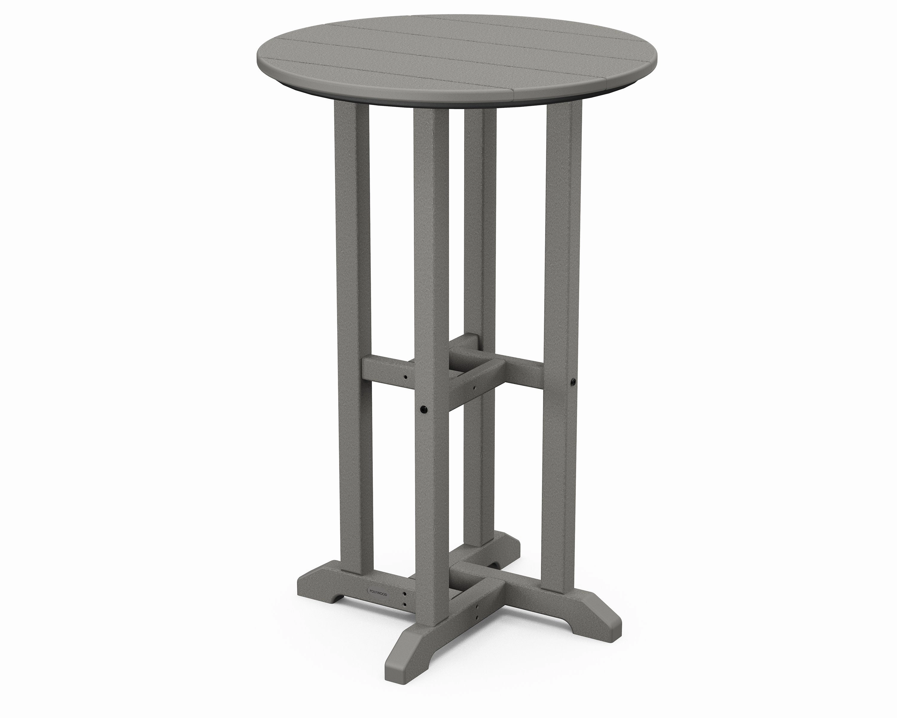 24" Round Farmhouse Counter Bistro Tableoutdoor table for balcony or garden