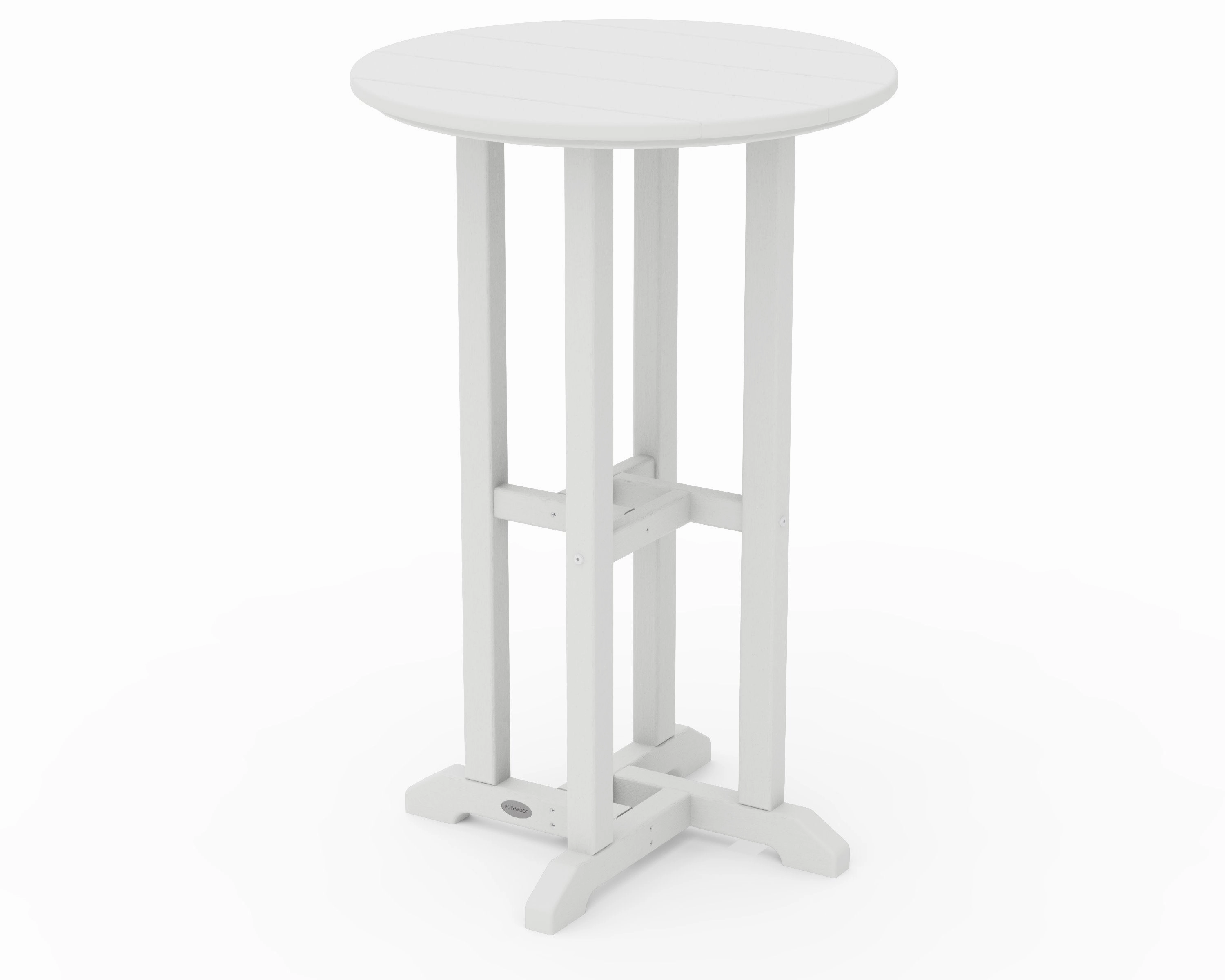 24" Round Farmhouse Counter Bistro Table