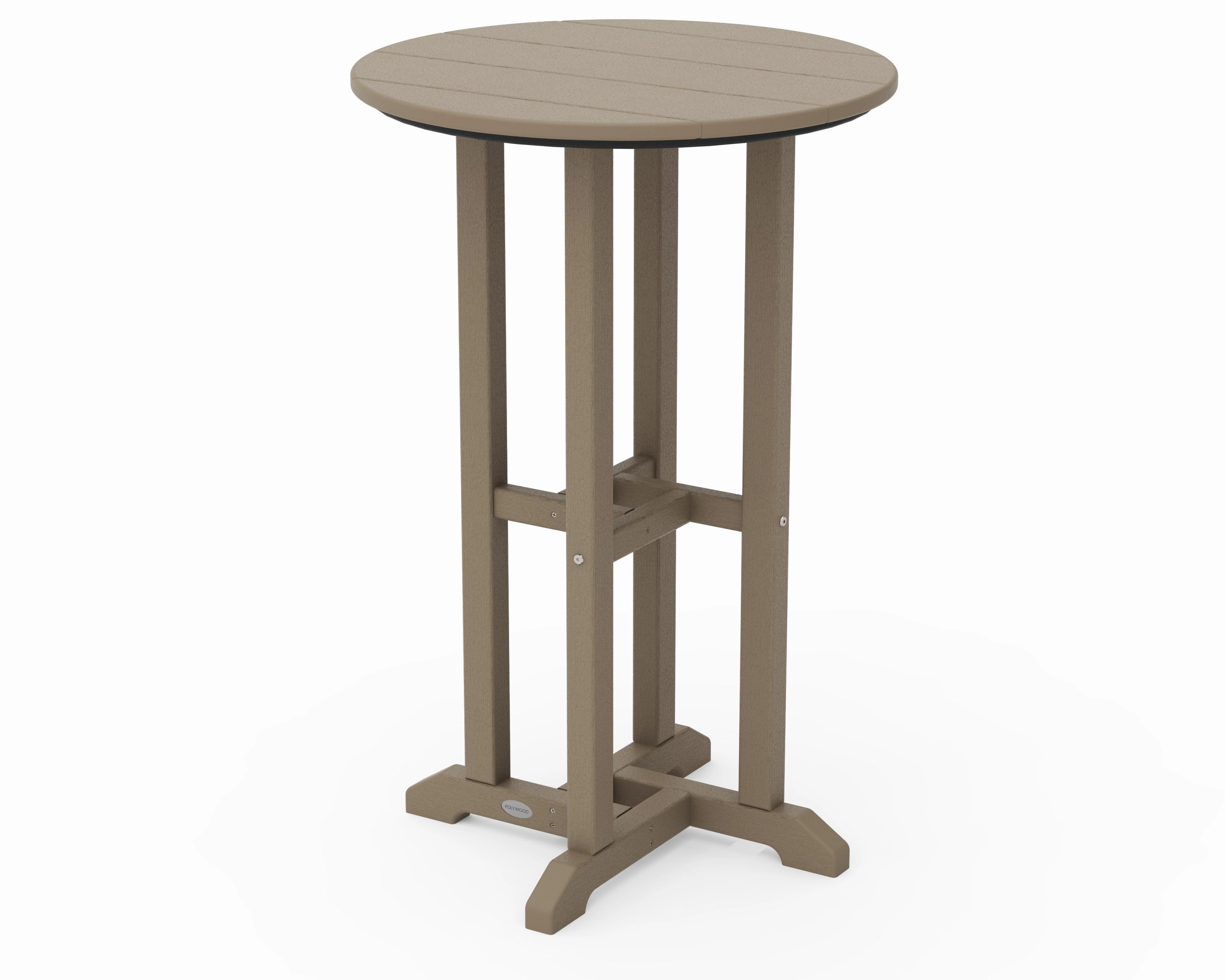 24" Round Farmhouse Counter Bistro Table