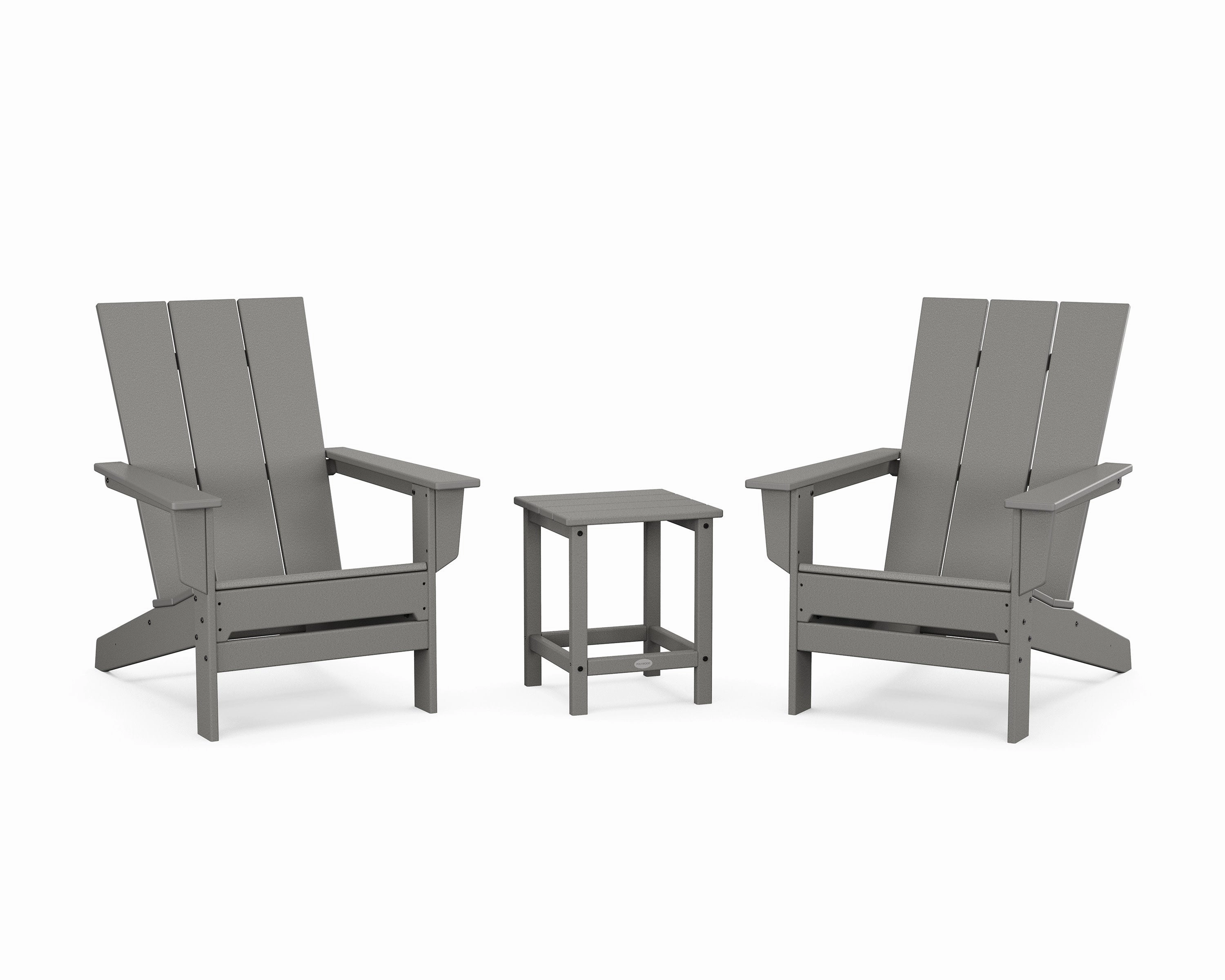 3-Piece Modern Studio Adirondack Setoutdoor patio dining furniture set