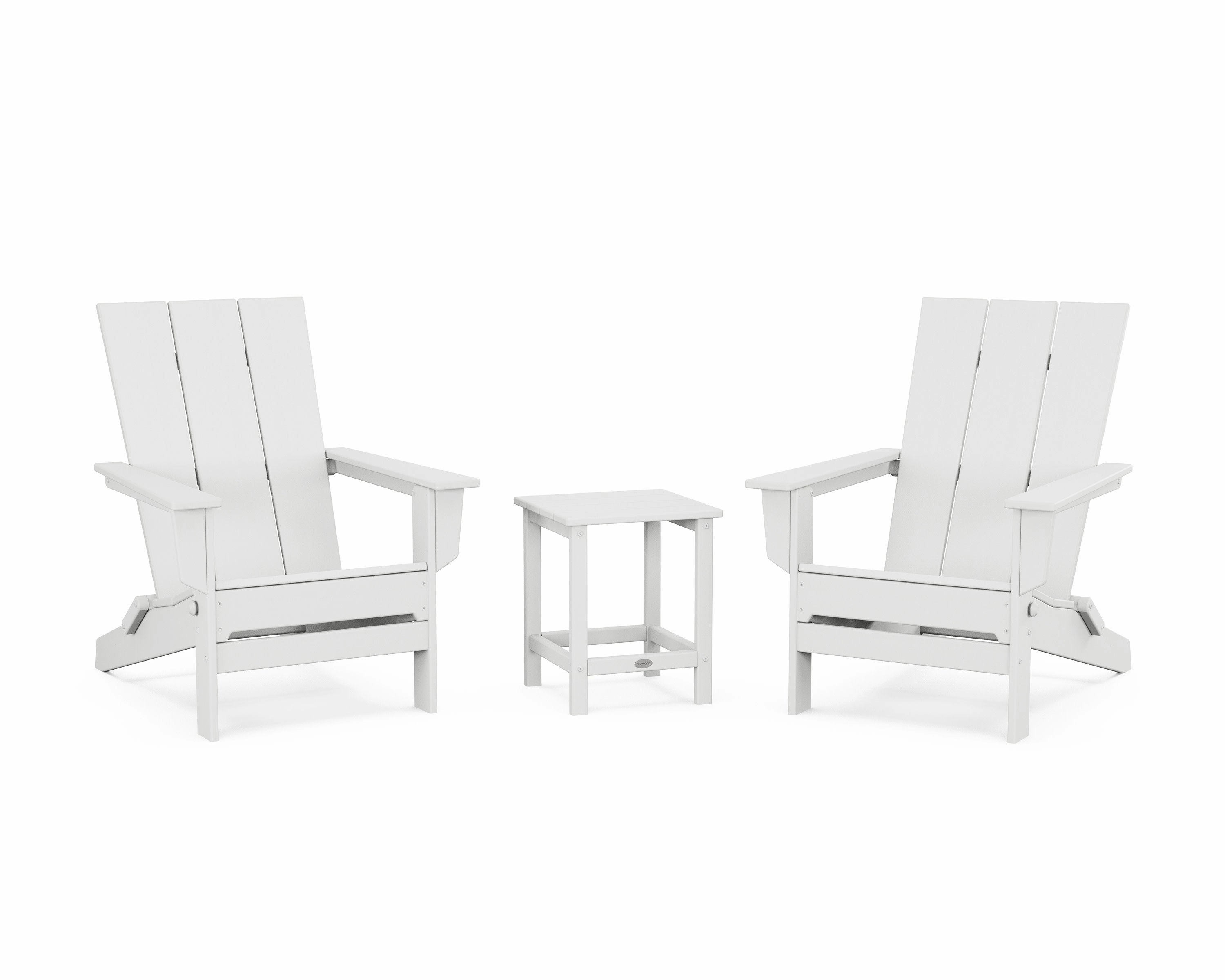 3-Piece Modern Studio Folding Adirondack Set