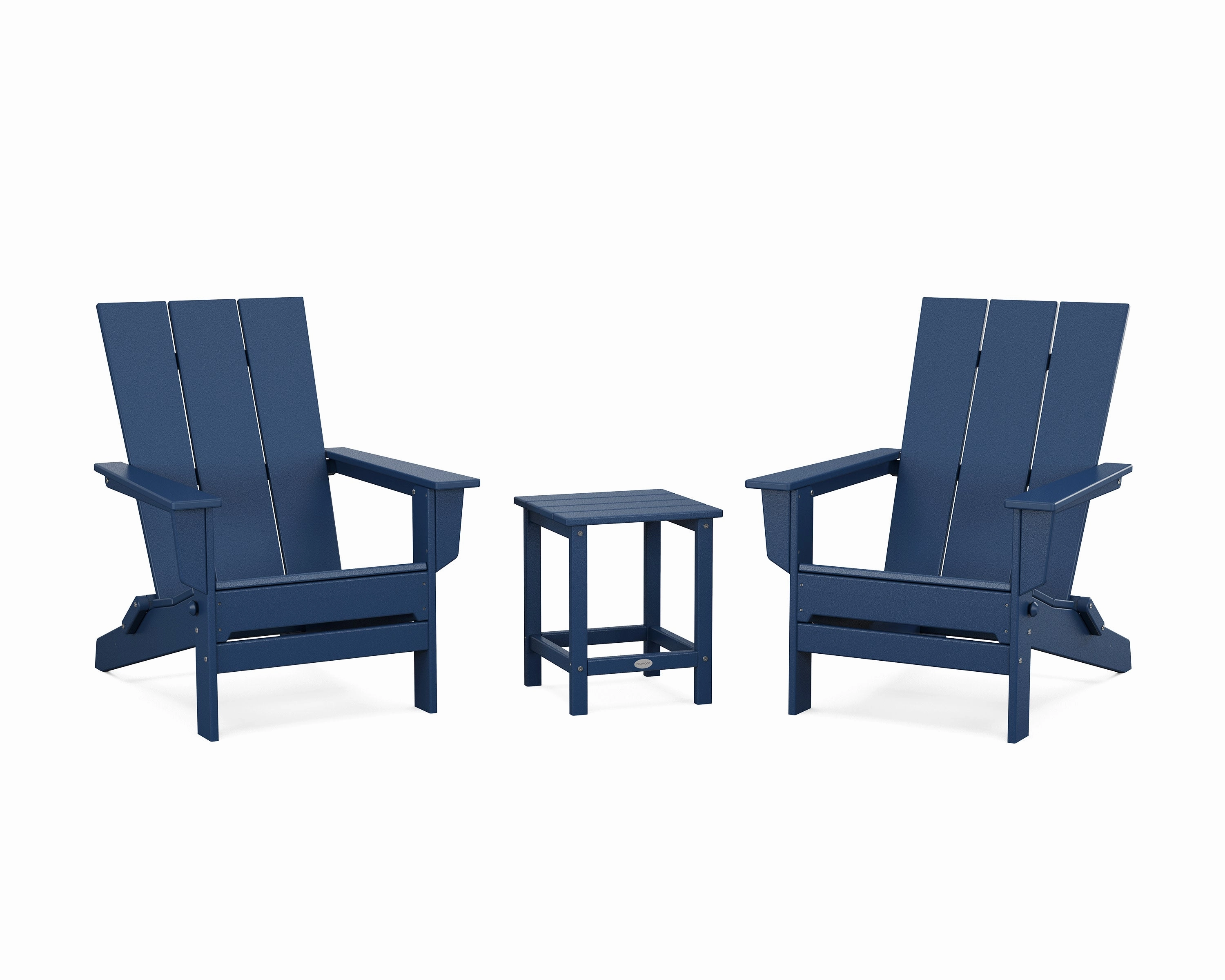 3-Piece Modern Studio Folding Adirondack Set