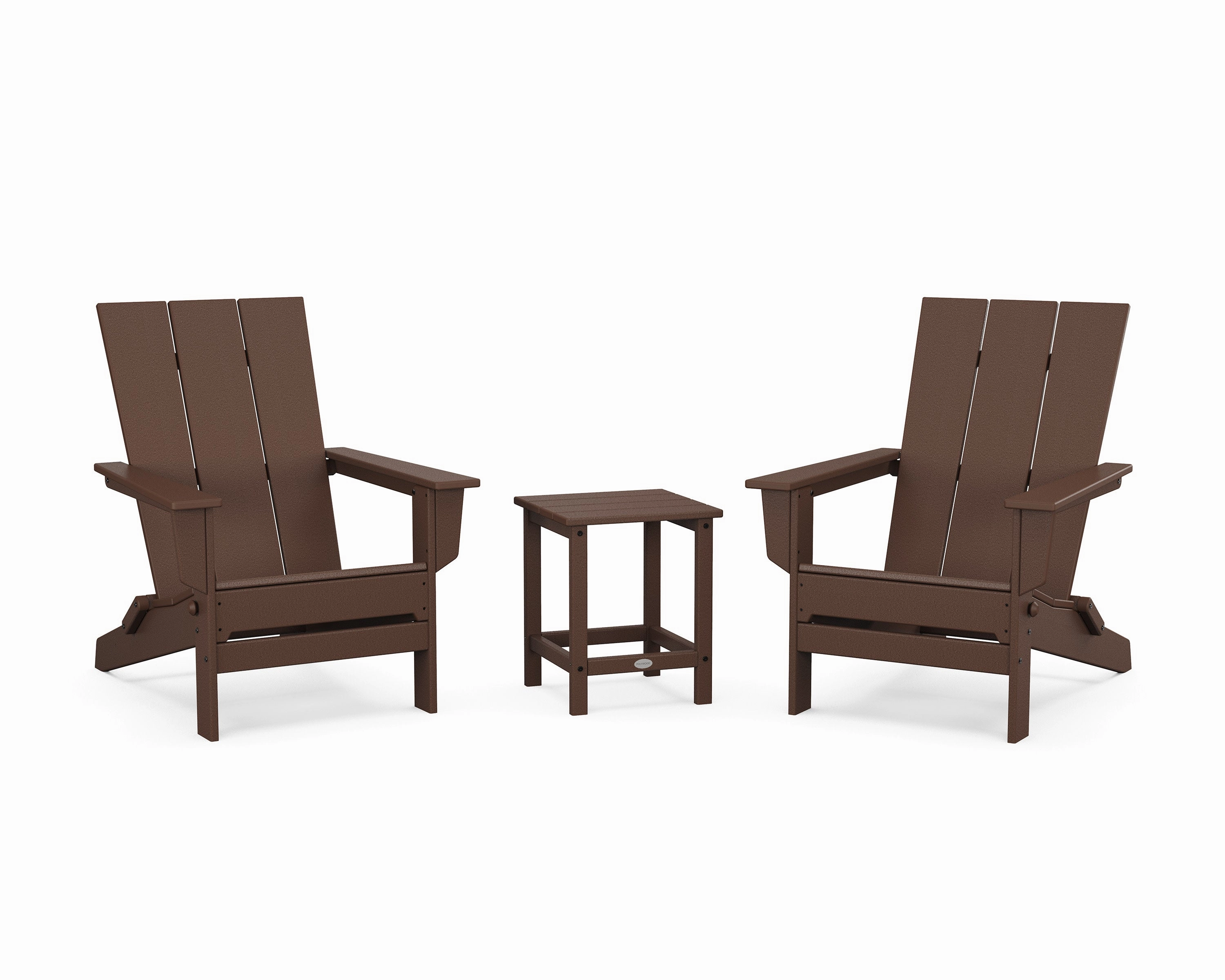 3-Piece Modern Studio Folding Adirondack Set