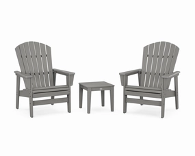 3-Piece Nautical Grand Upright Adirondack Setoutdoor patio dining furniture set