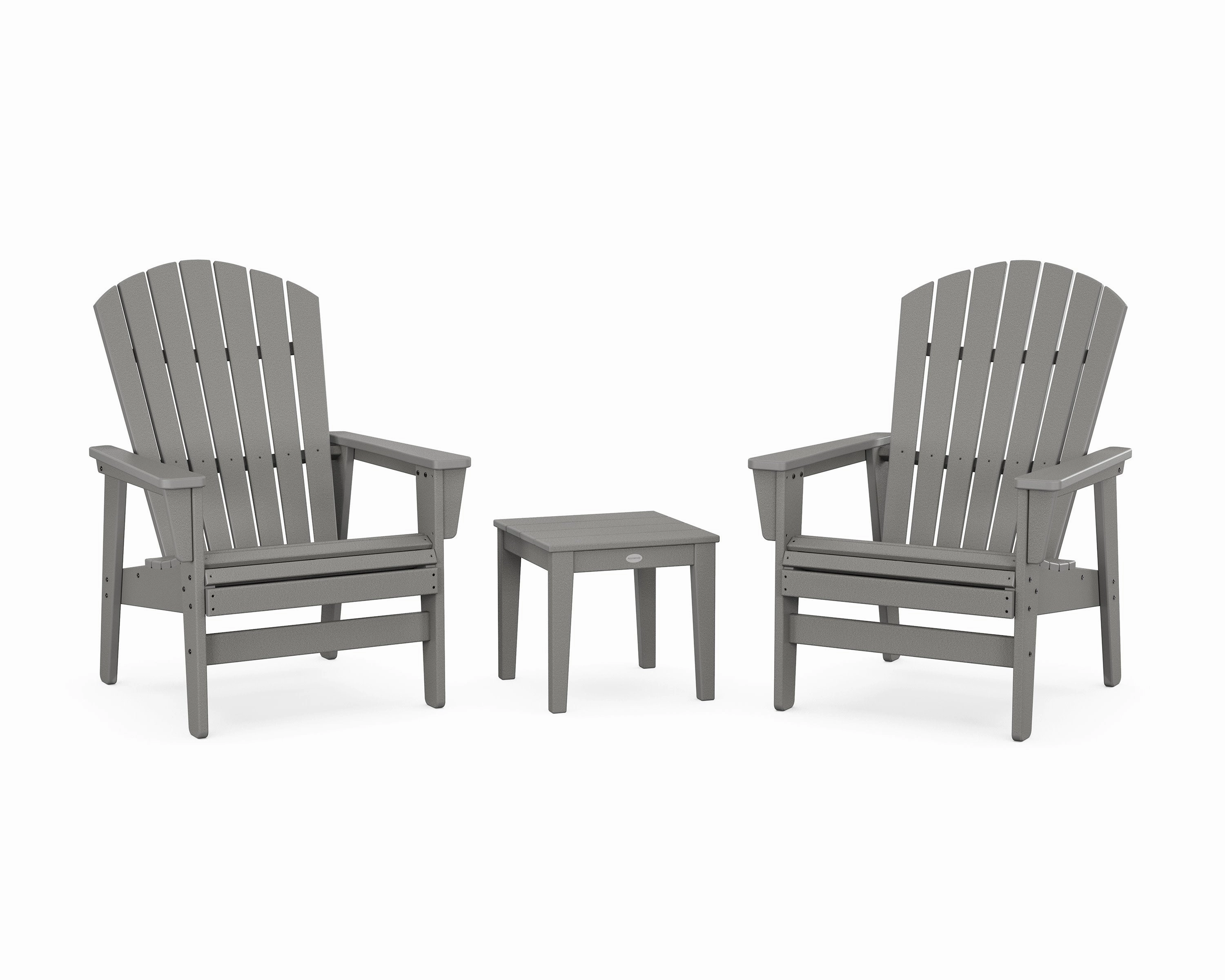 3-Piece Nautical Grand Upright Adirondack Setoutdoor patio dining furniture set