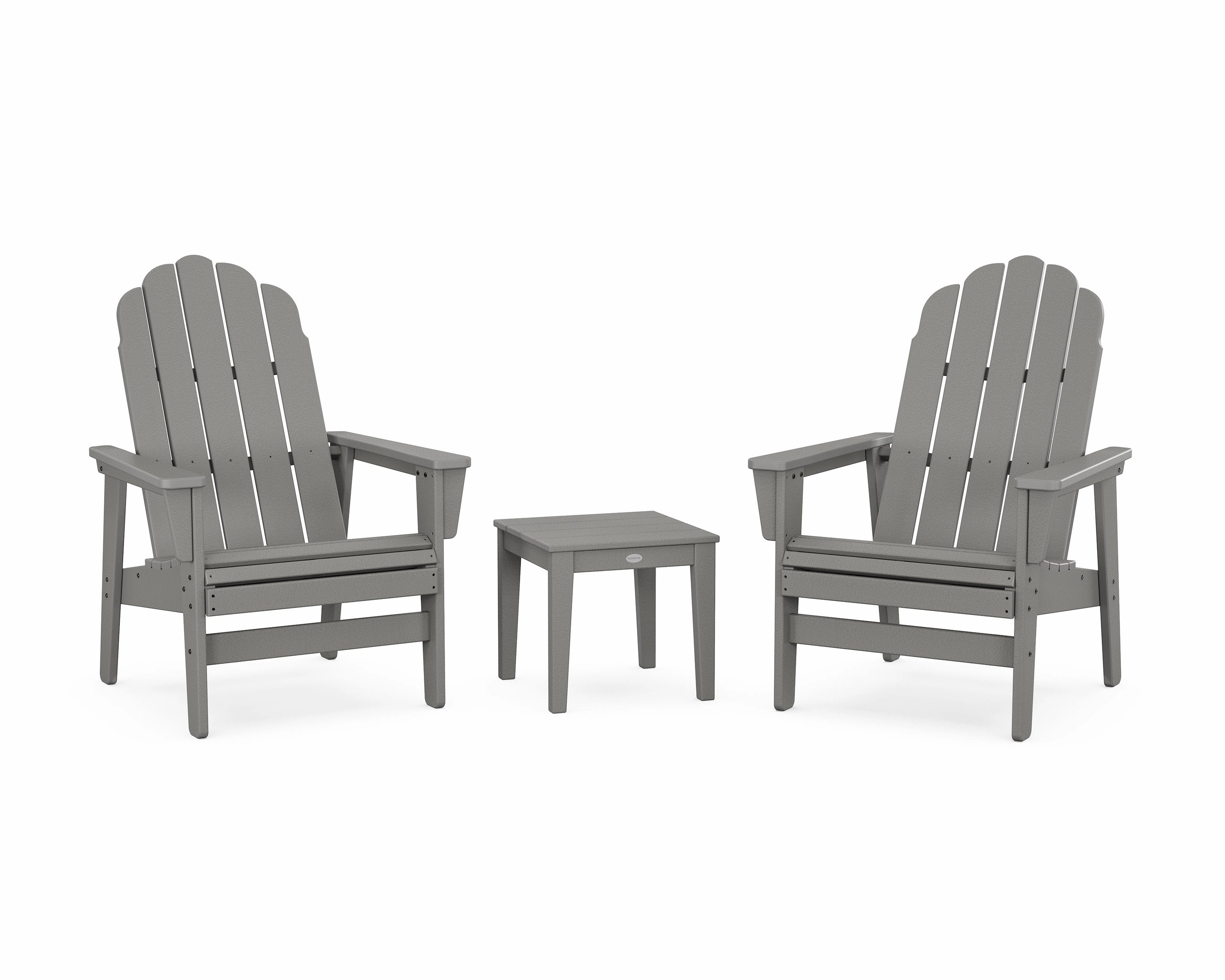 3-Piece Vineyard Grand Upright Adirondack Setoutdoor patio dining furniture set