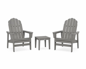 3-Piece Vineyard Grand Upright Adirondack Setoutdoor patio dining furniture set