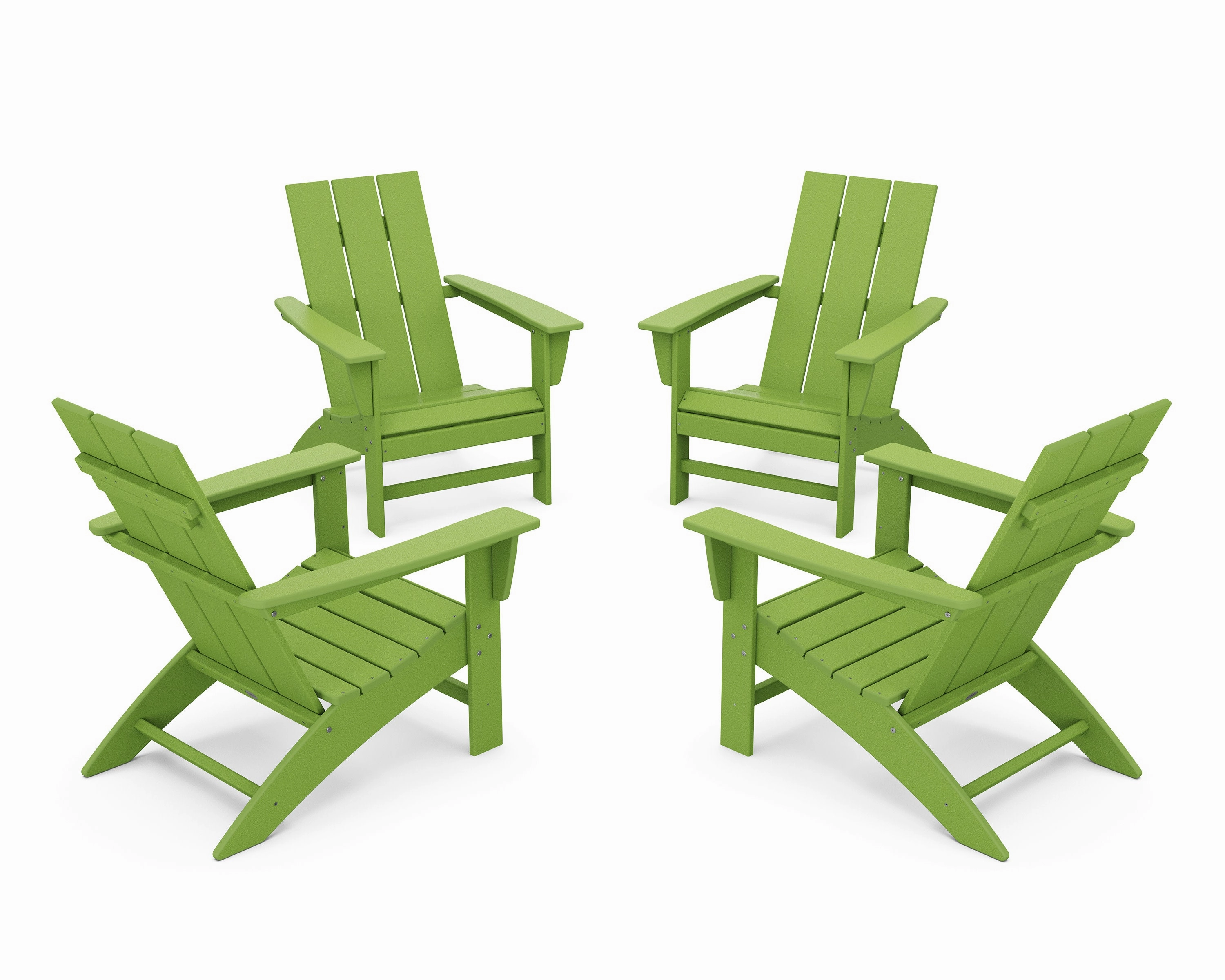 4-Piece Modern Adirondack Chair Conversation Set