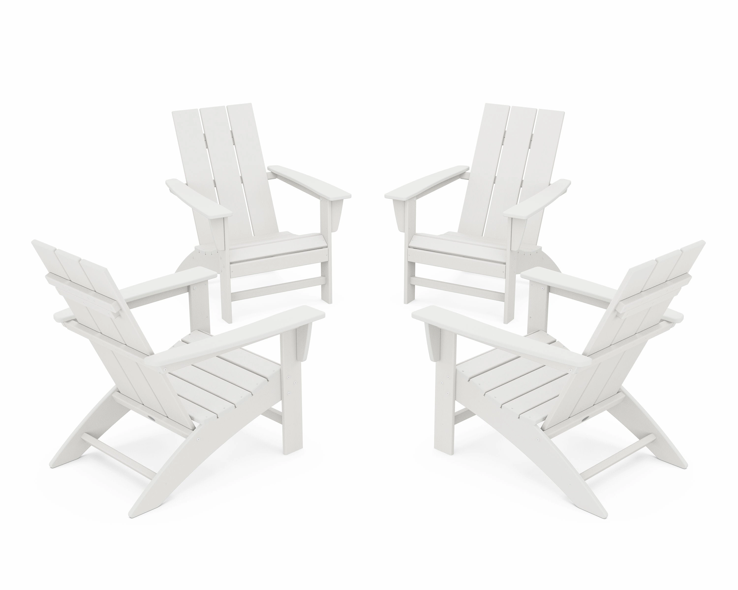 4-Piece Modern Adirondack Chair Conversation Set
