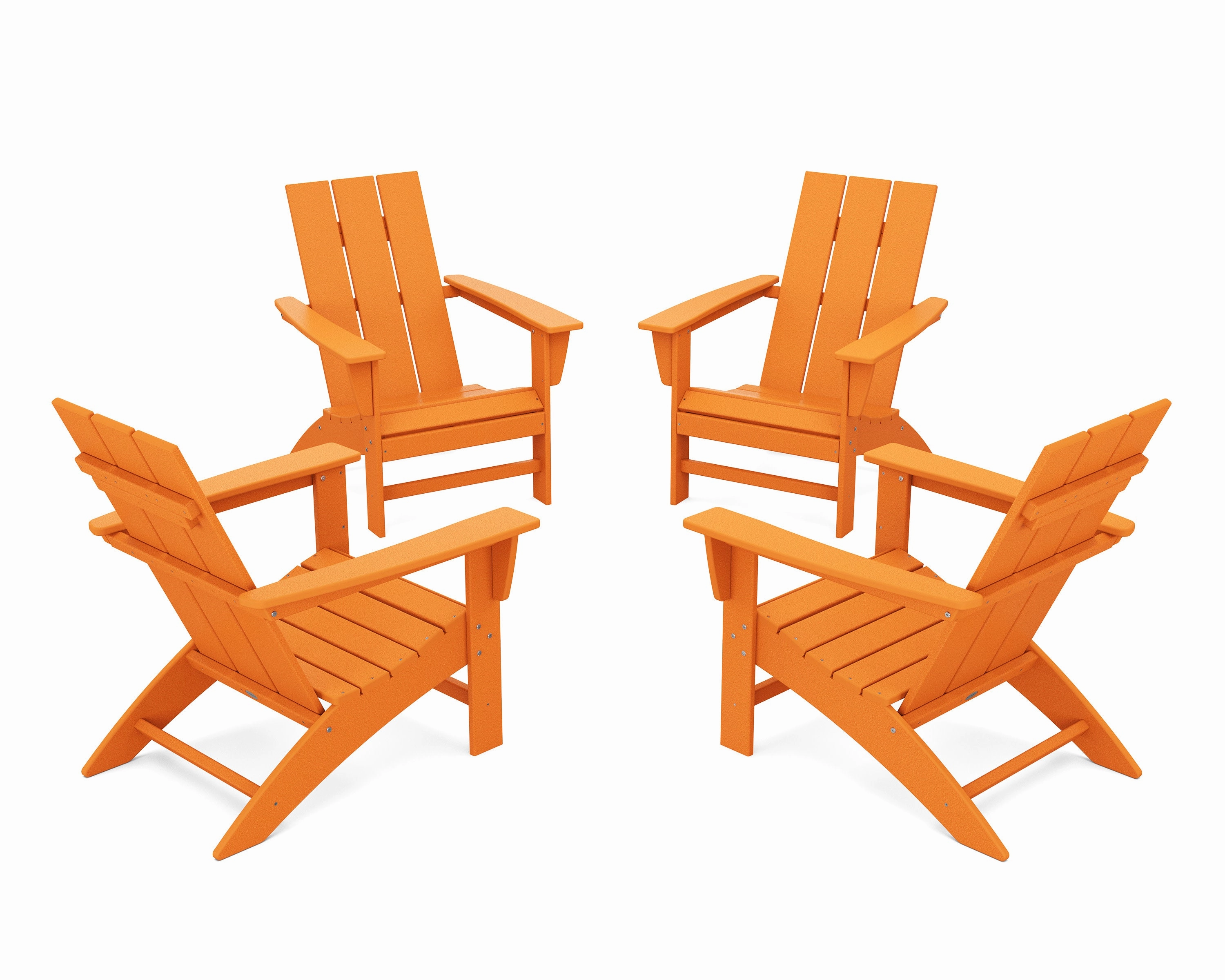 4-Piece Modern Adirondack Chair Conversation Set