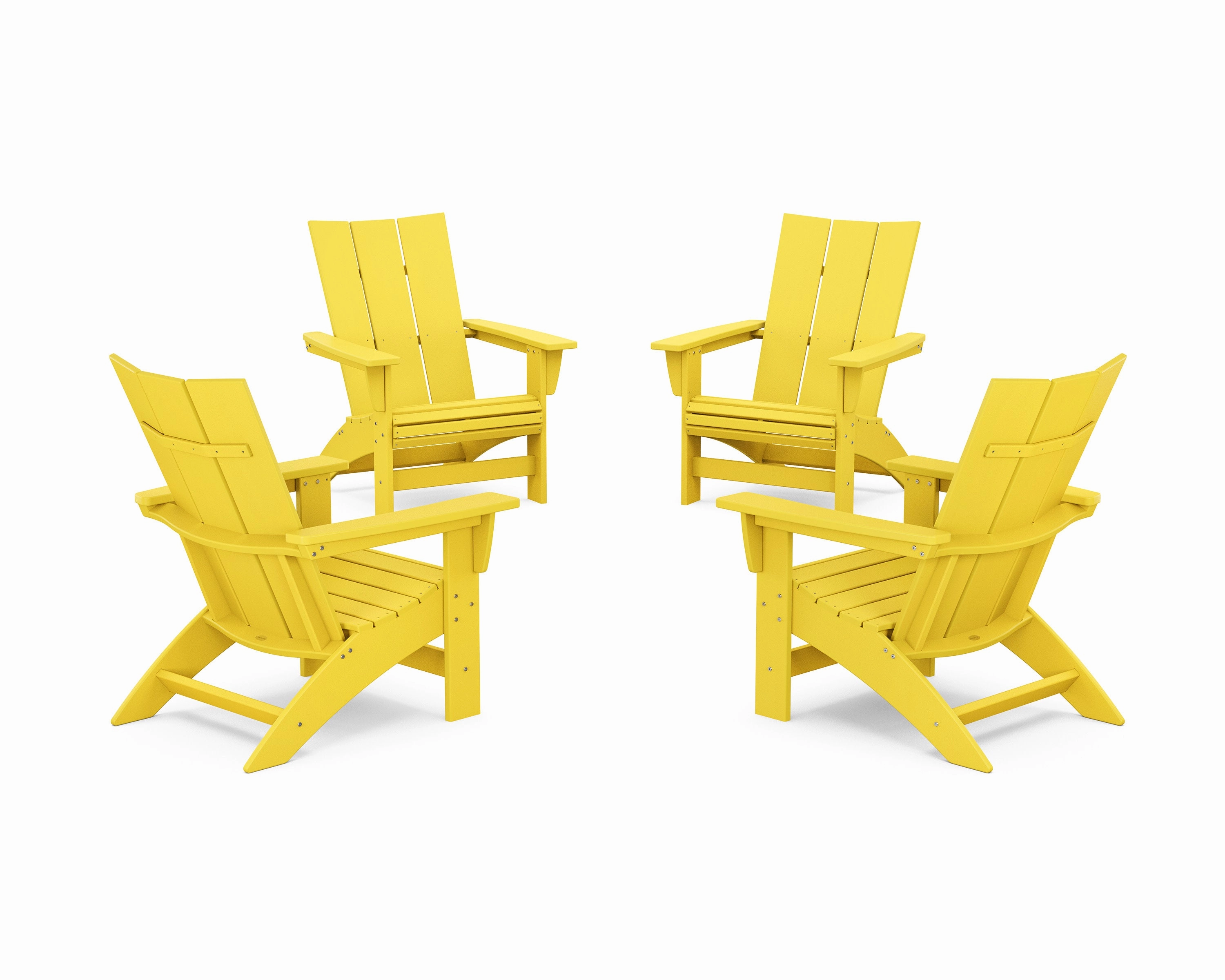 4-Piece Modern Grand Adirondack Chair Conversation Set