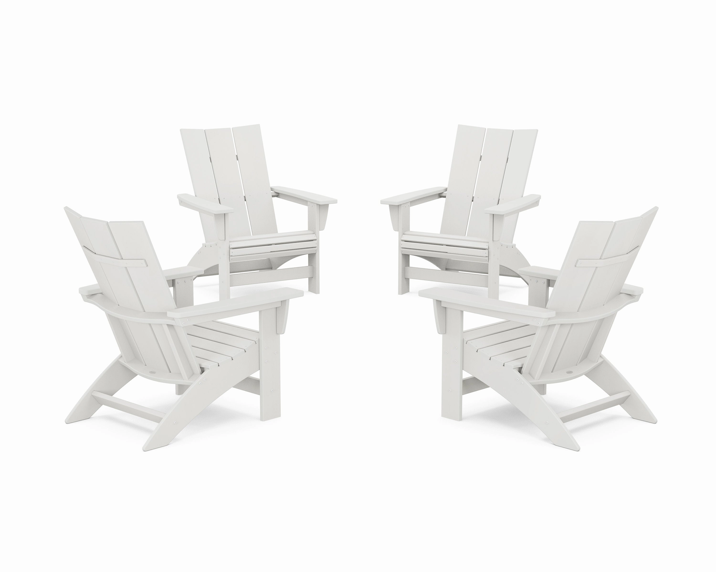 4-Piece Modern Grand Adirondack Chair Conversation Set