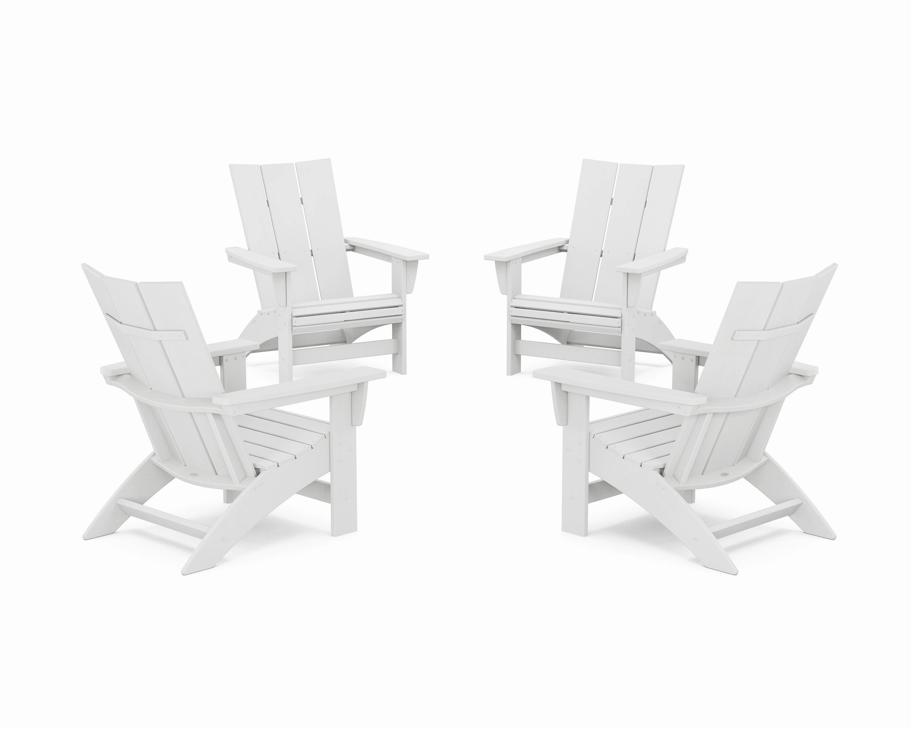4-Piece Modern Grand Adirondack Chair Conversation Set